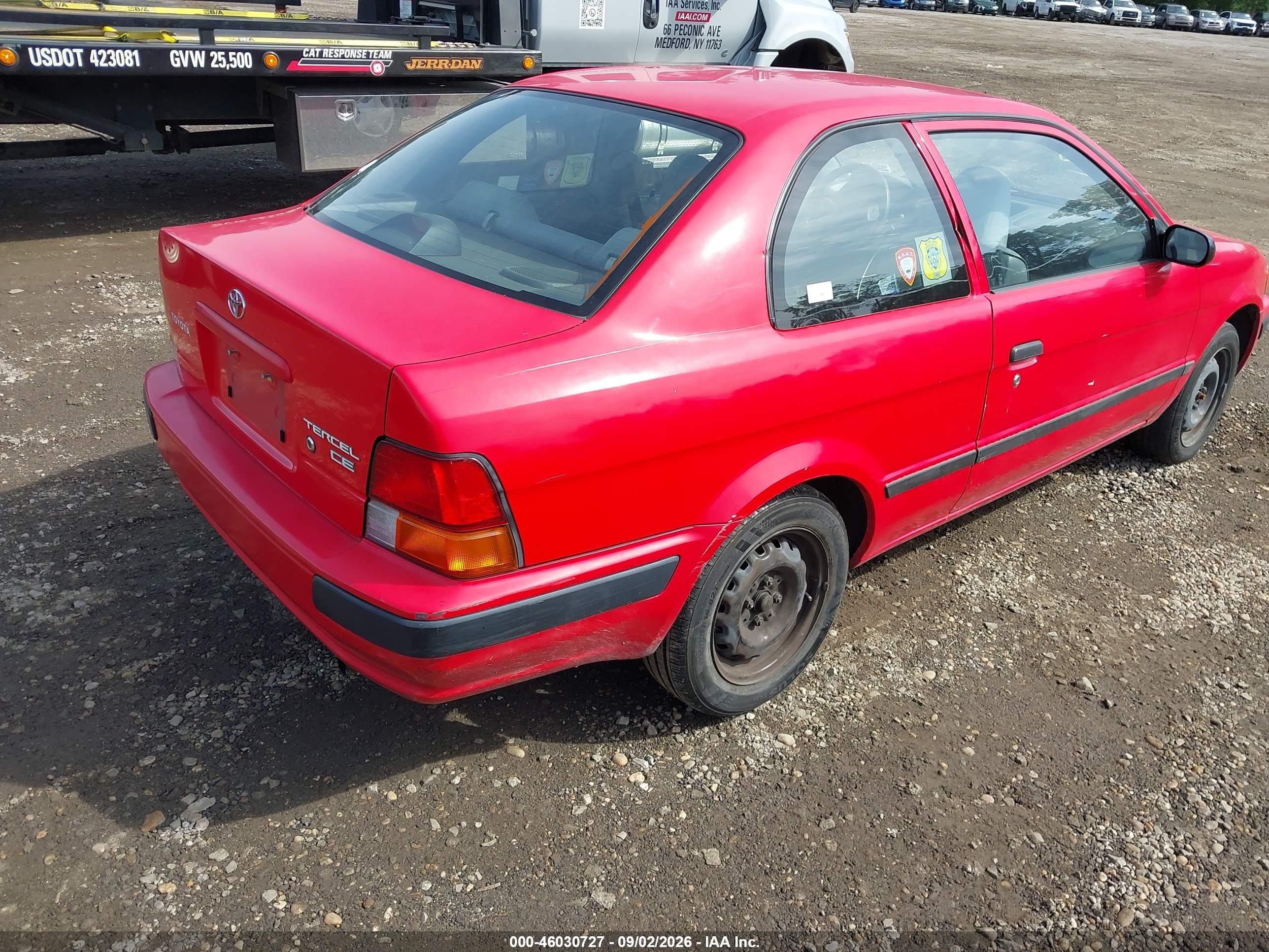 1997 Toyota Tercel Ce Красный vin: JT2AC52L5V0241780