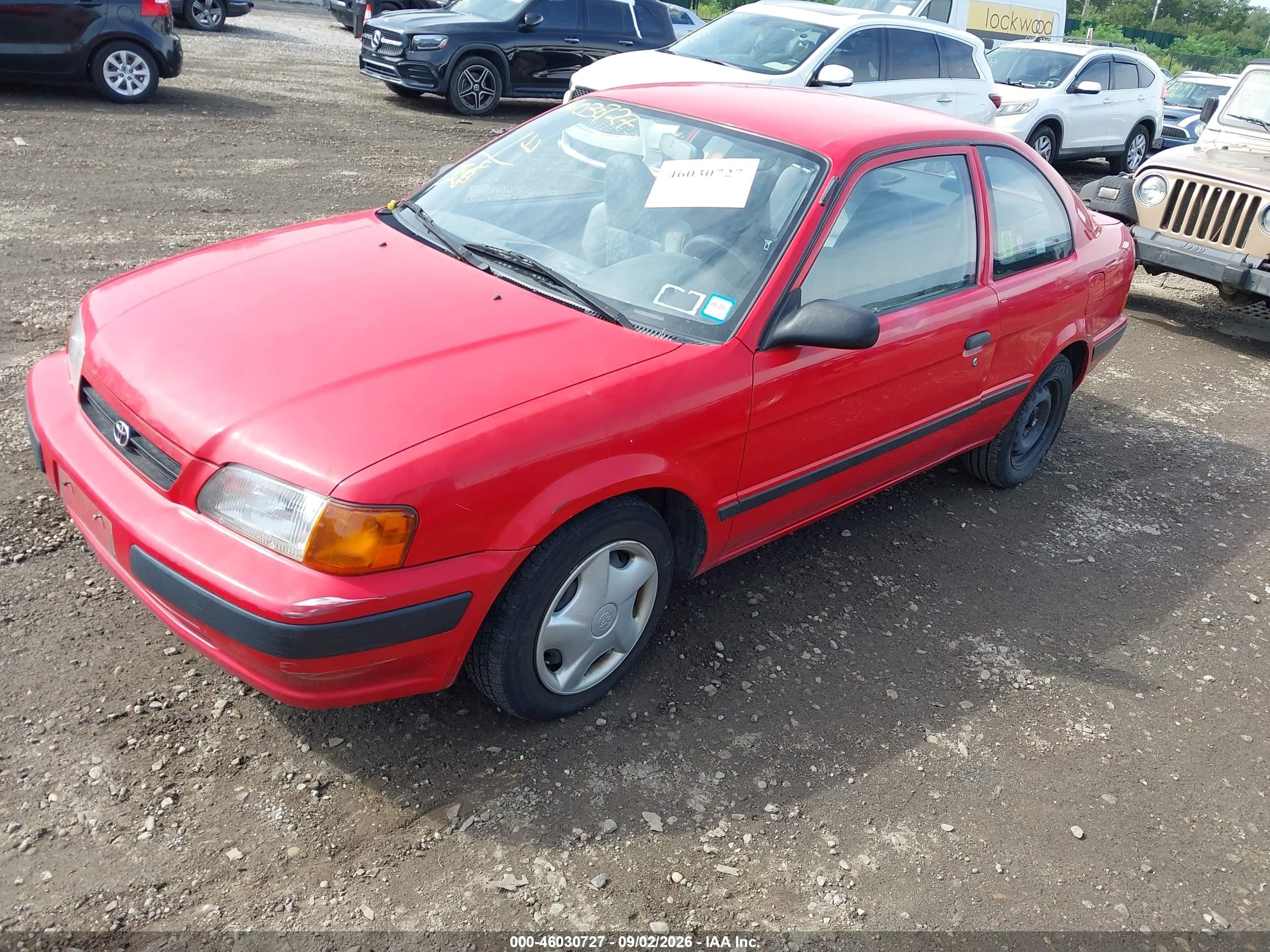 1997 Toyota Tercel Ce Красный vin: JT2AC52L5V0241780