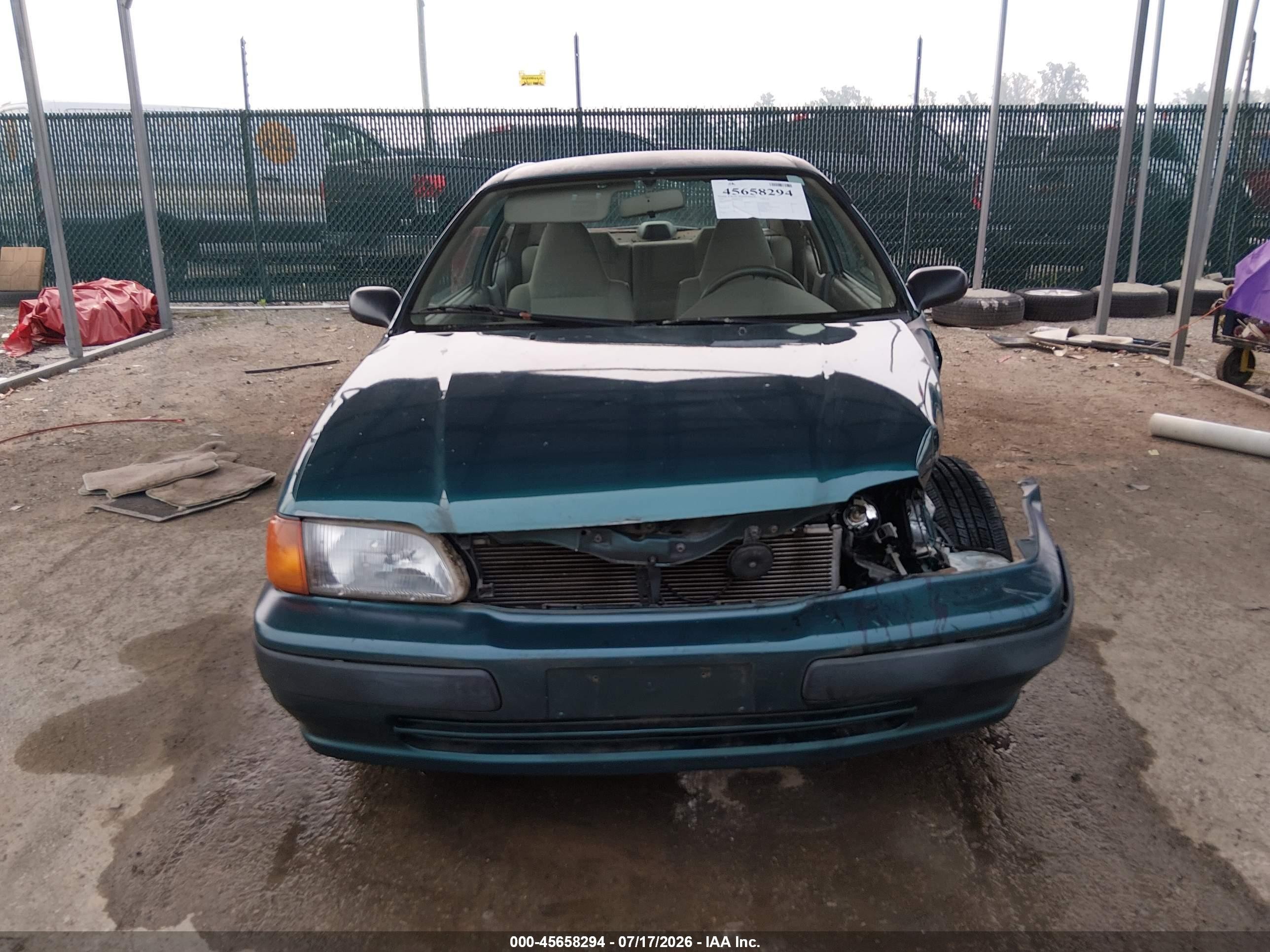 1997 Toyota Tercel Ce Green vin: JT2AC52L6V0232196