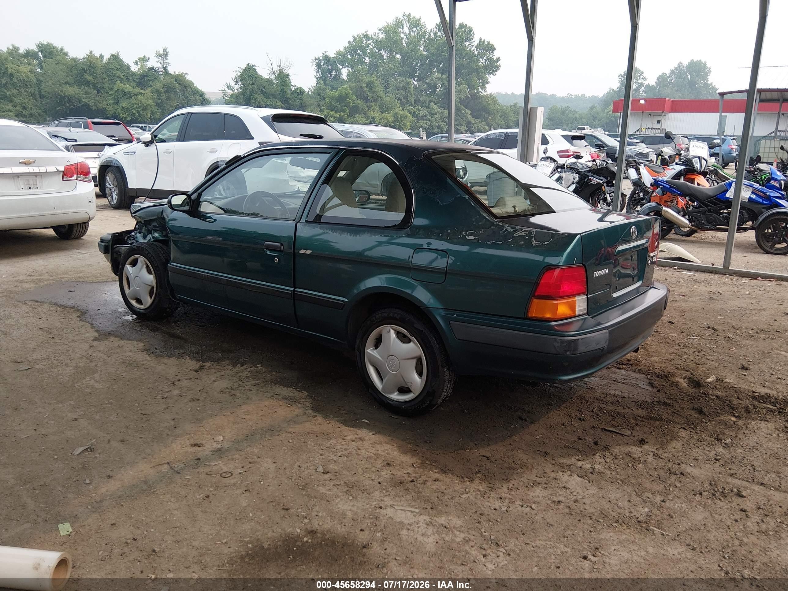 1997 Toyota Tercel Ce Green vin: JT2AC52L6V0232196