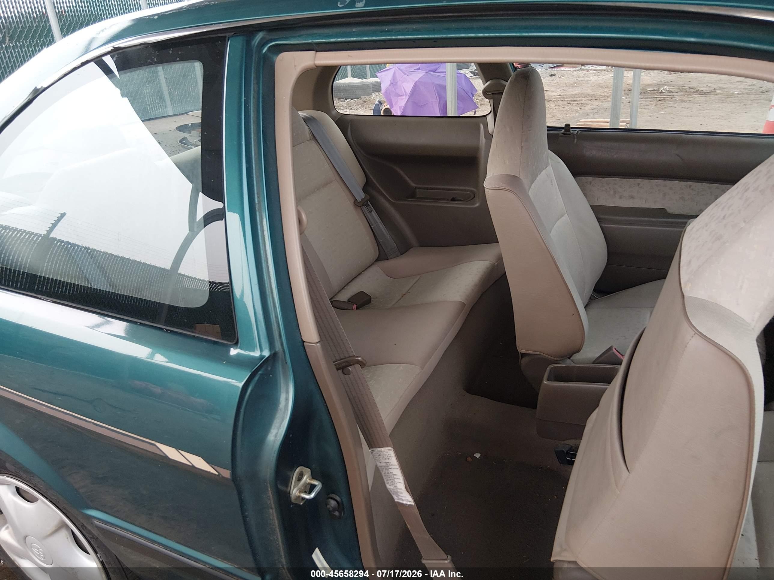 1997 Toyota Tercel Ce Green vin: JT2AC52L6V0232196