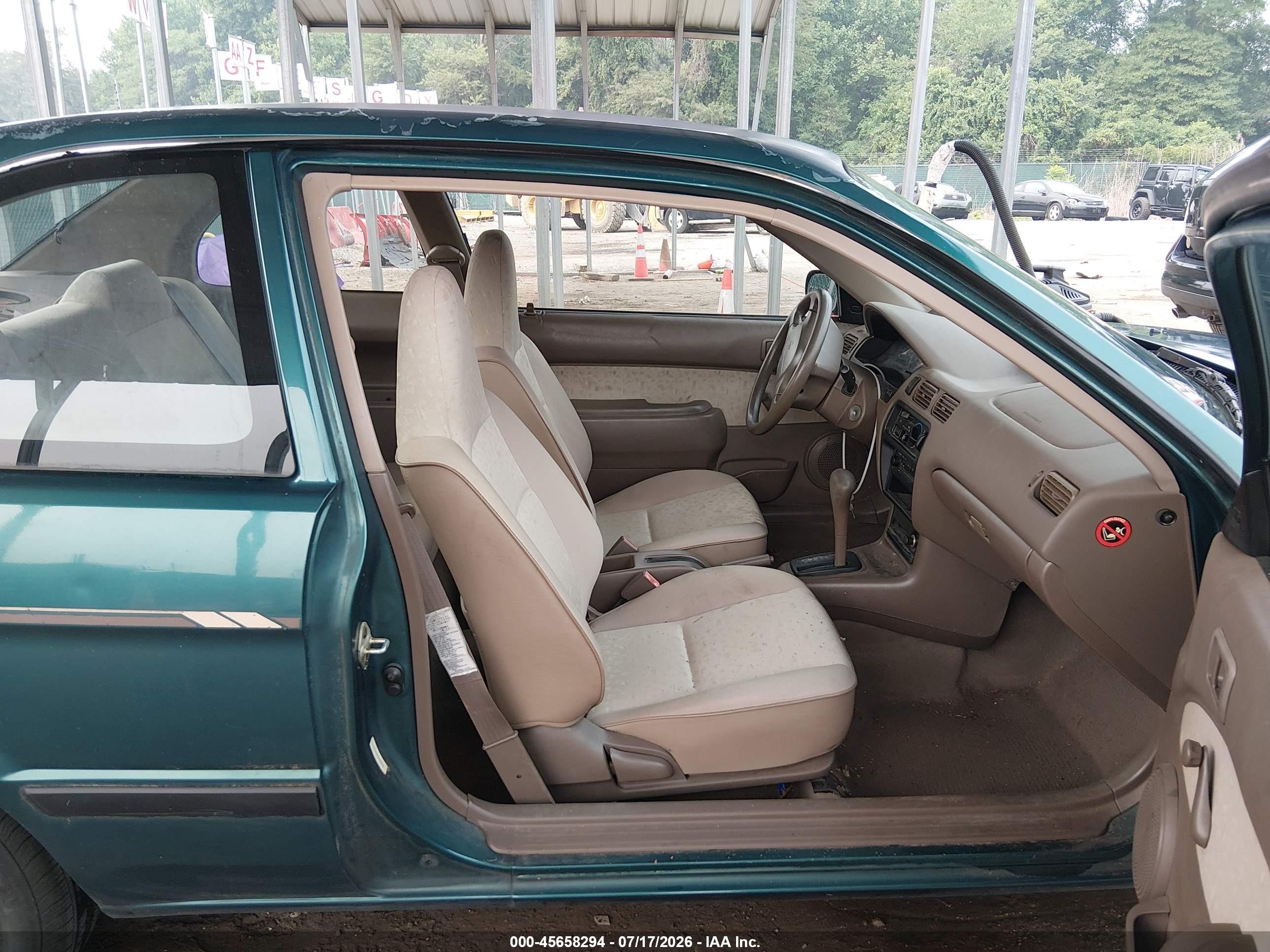 1997 Toyota Tercel Ce Green vin: JT2AC52L6V0232196
