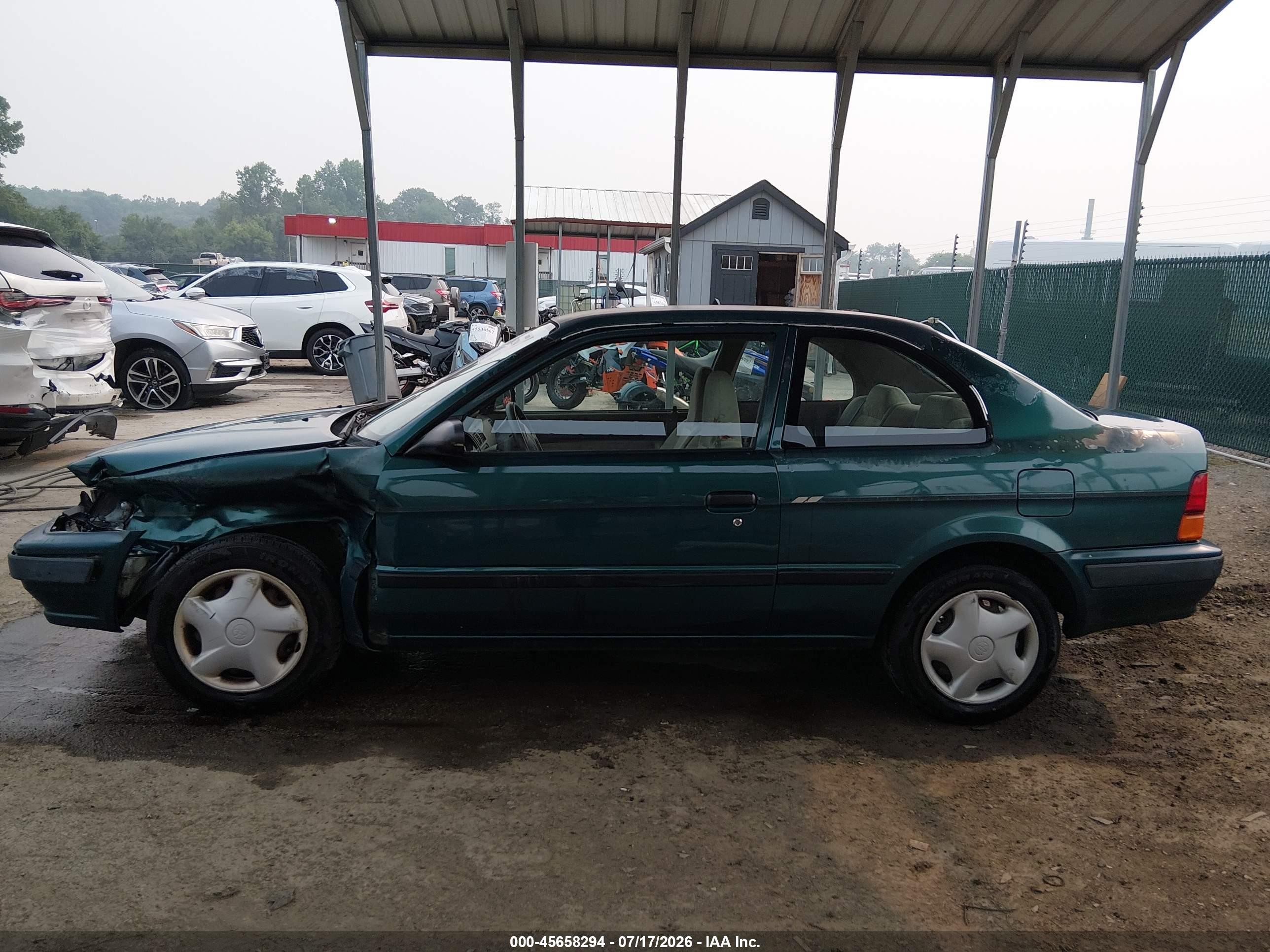 1997 Toyota Tercel Ce Green vin: JT2AC52L6V0232196