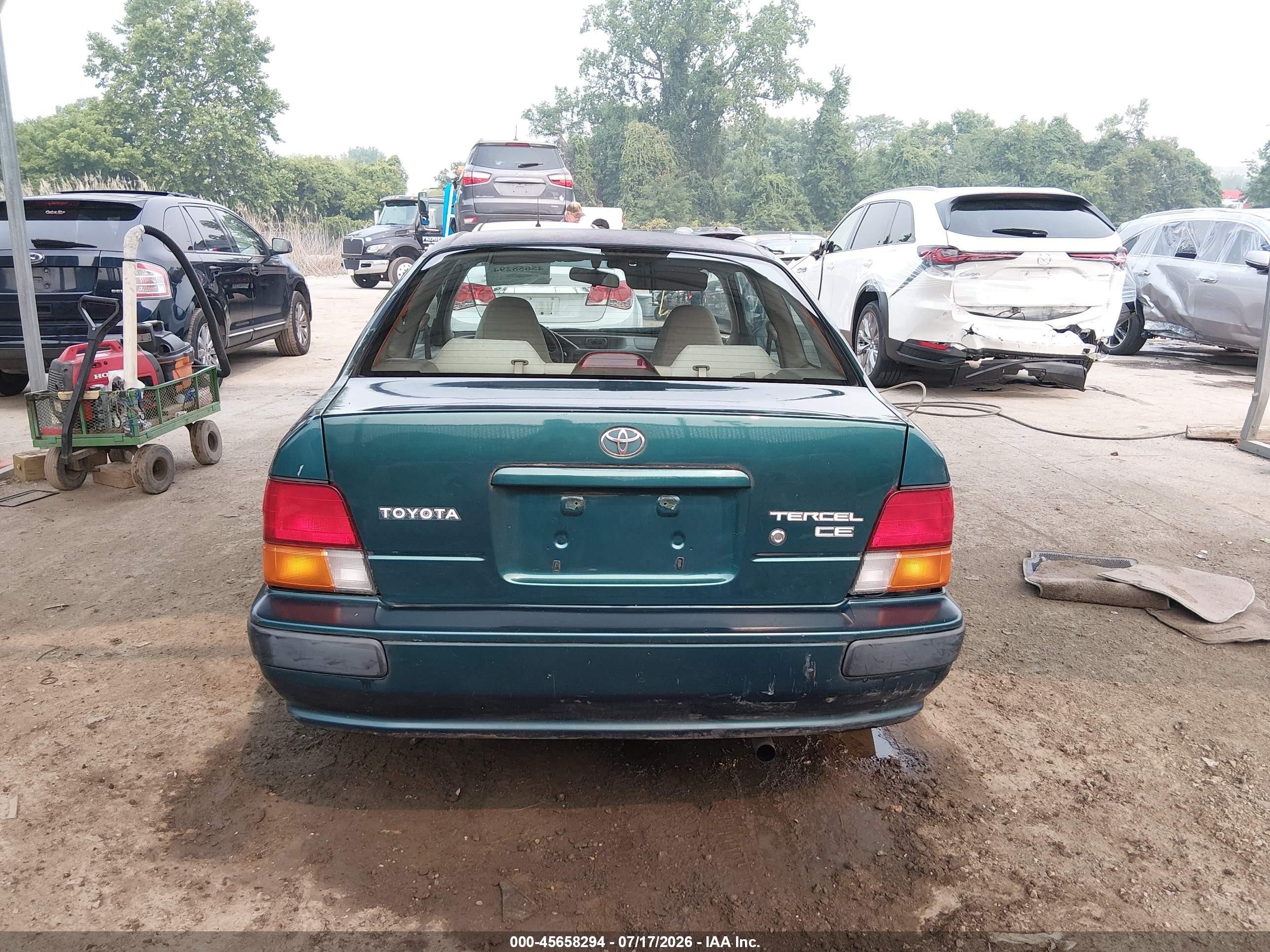 1997 Toyota Tercel Ce Green vin: JT2AC52L6V0232196