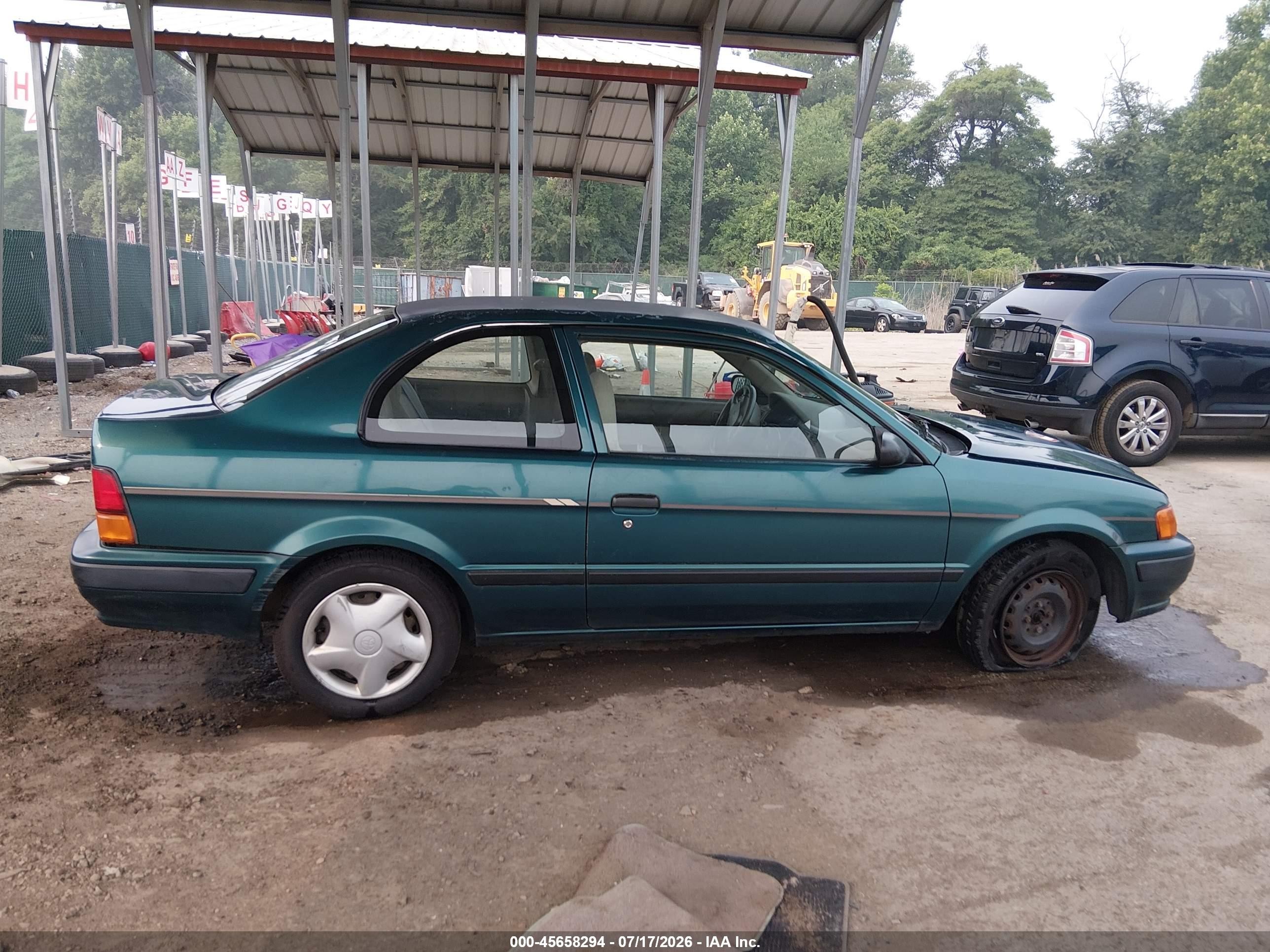 1997 Toyota Tercel Ce Green vin: JT2AC52L6V0232196