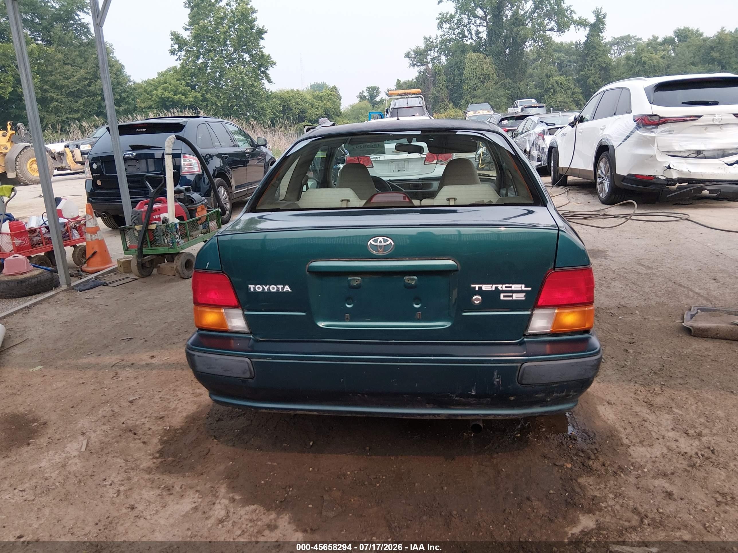 1997 Toyota Tercel Ce Green vin: JT2AC52L6V0232196