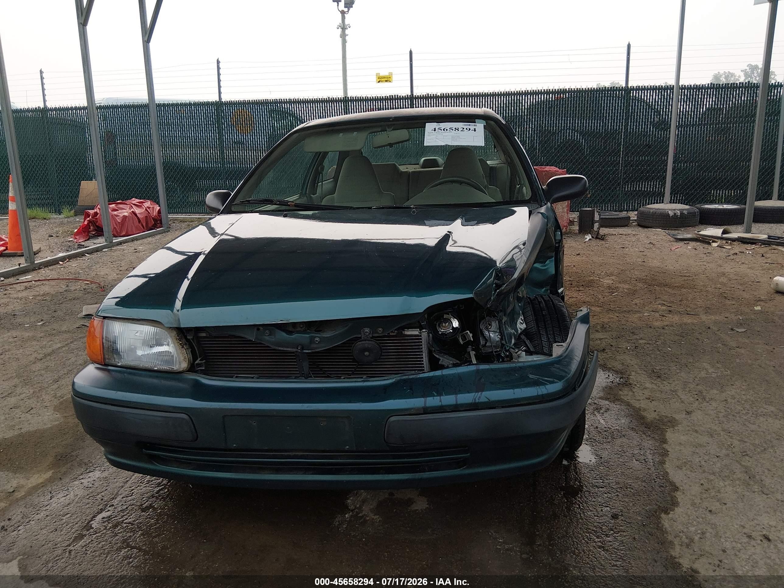 1997 Toyota Tercel Ce Green vin: JT2AC52L6V0232196