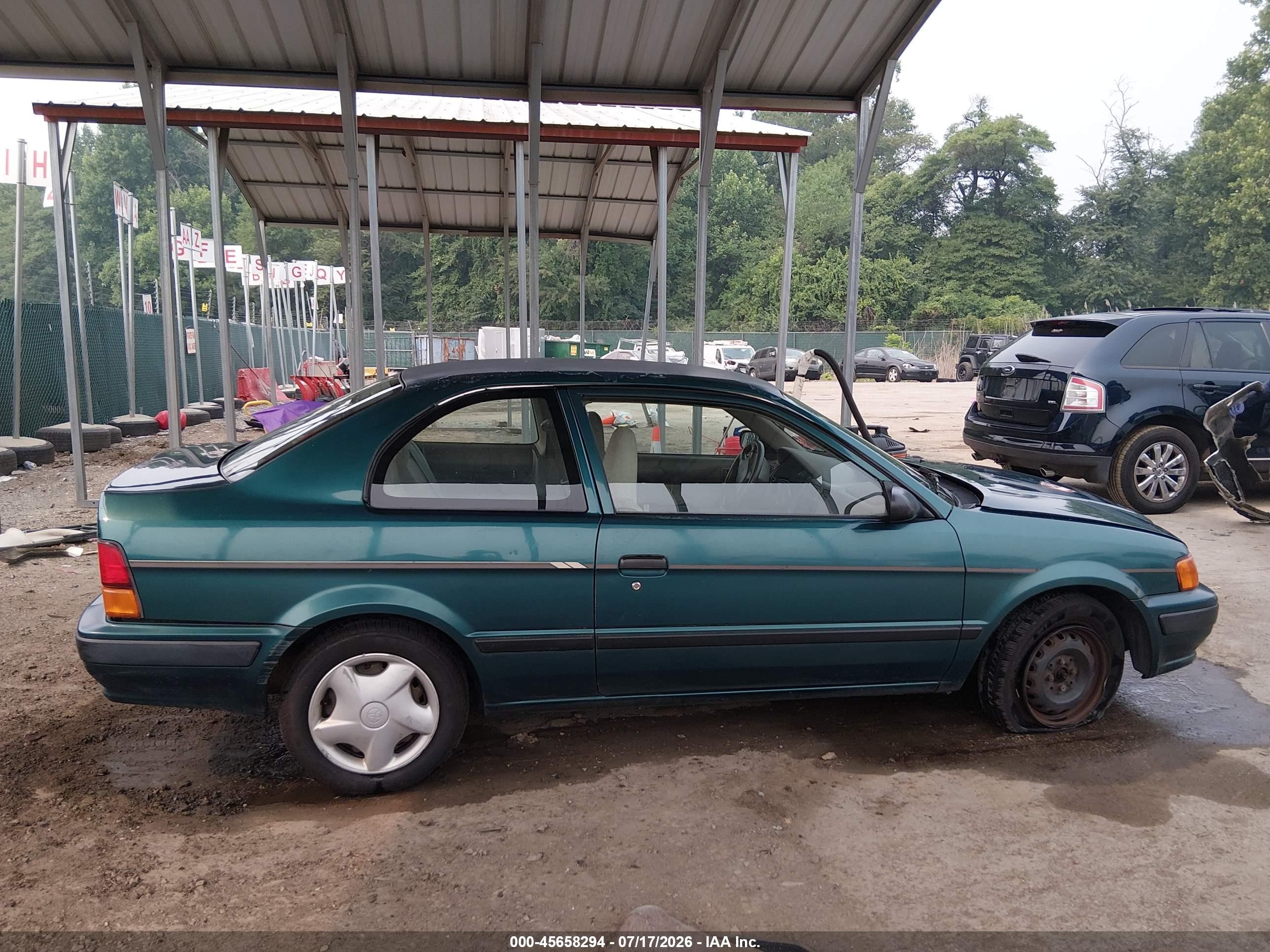 1997 Toyota Tercel Ce Green vin: JT2AC52L6V0232196