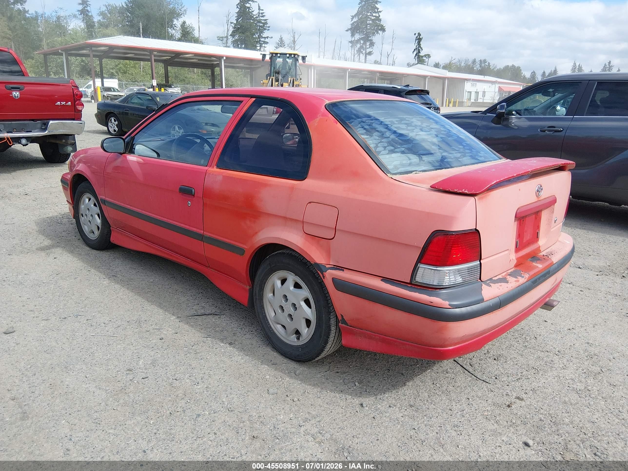 1998 Toyota Tercel Ce Red vin: JT2AC52L6W0310803