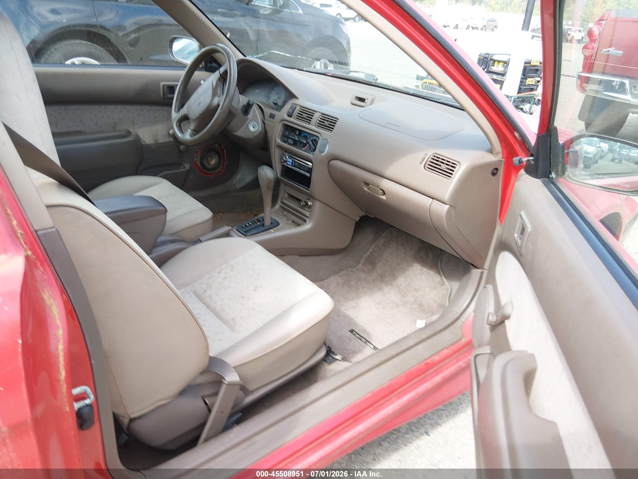 1998 Toyota Tercel Ce Red vin: JT2AC52L6W0310803