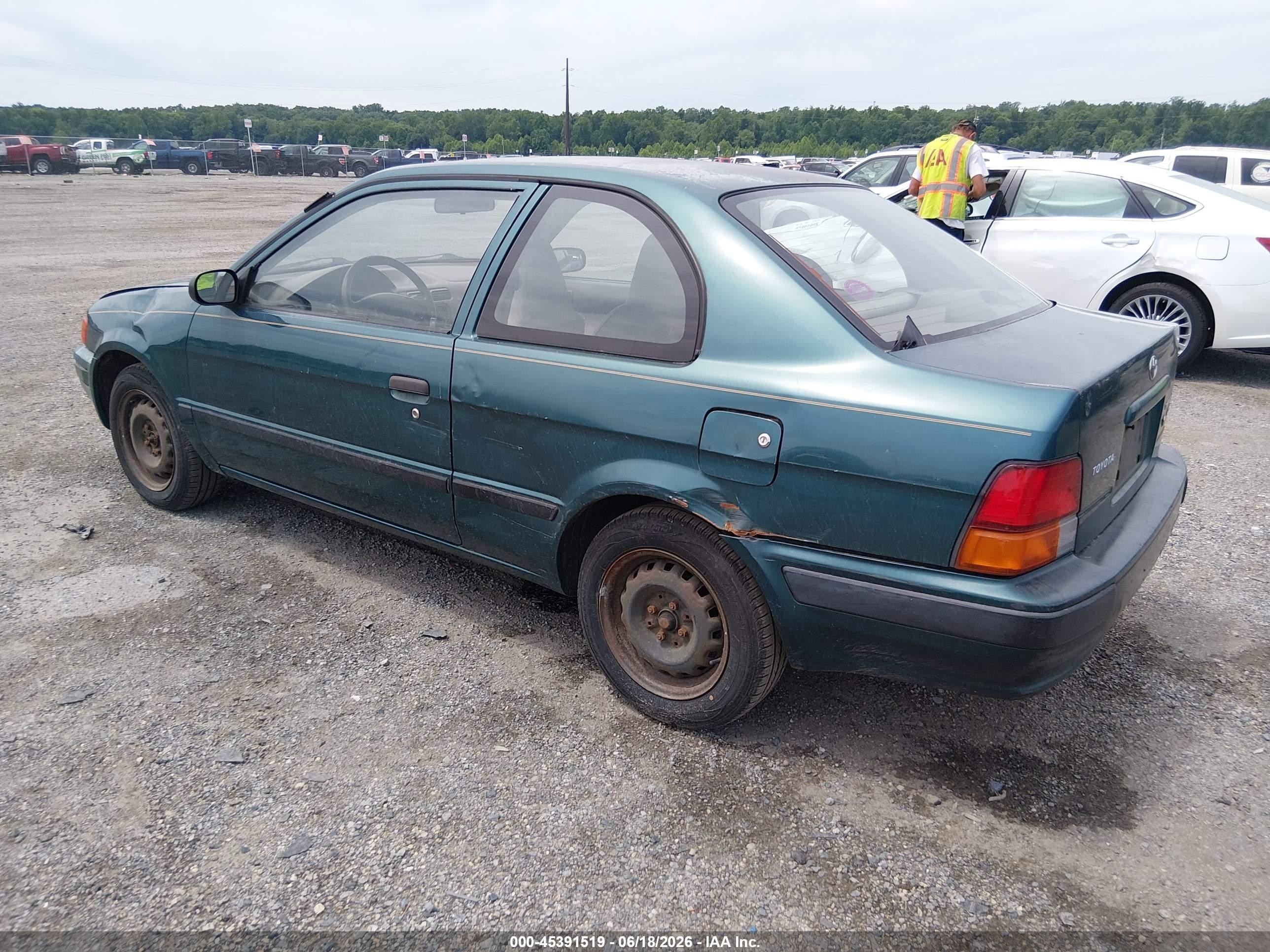 1997 Toyota Tercel Ce Зеленый vin: JT2AC52L7V0223040