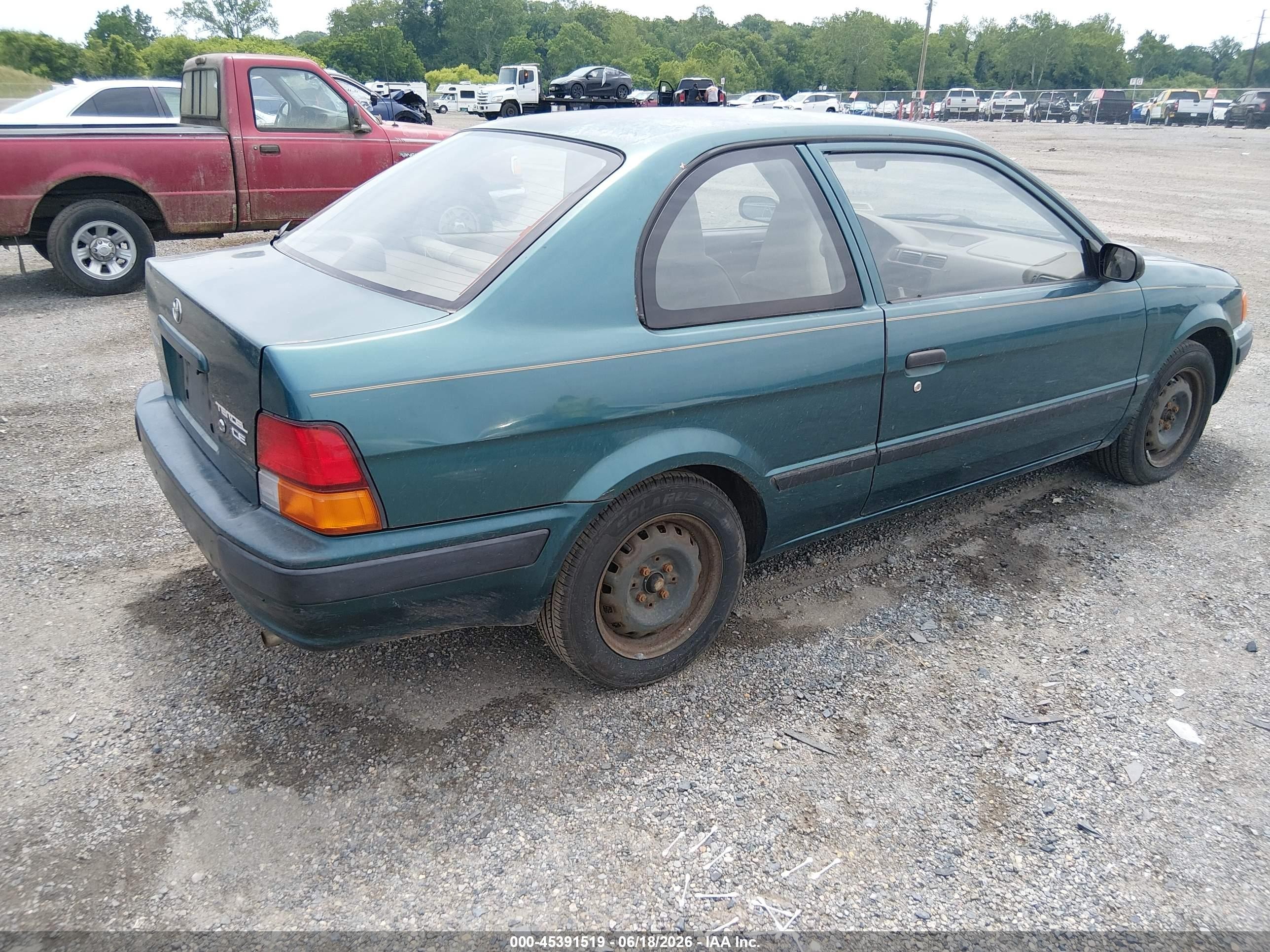 1997 Toyota Tercel Ce Зеленый vin: JT2AC52L7V0223040