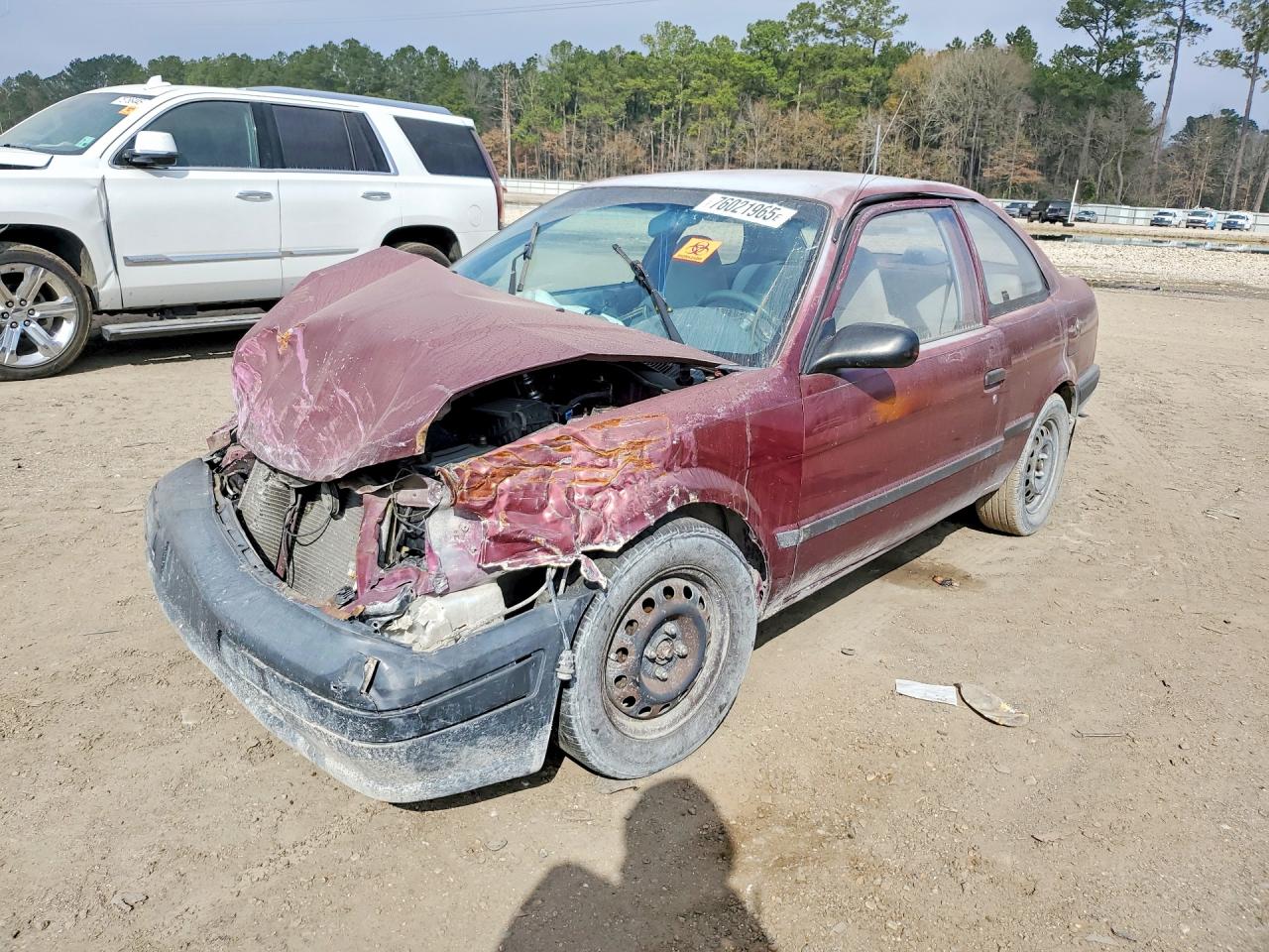 1996 Toyota Tercel Std Red vin: JT2AC52L8T0184150
