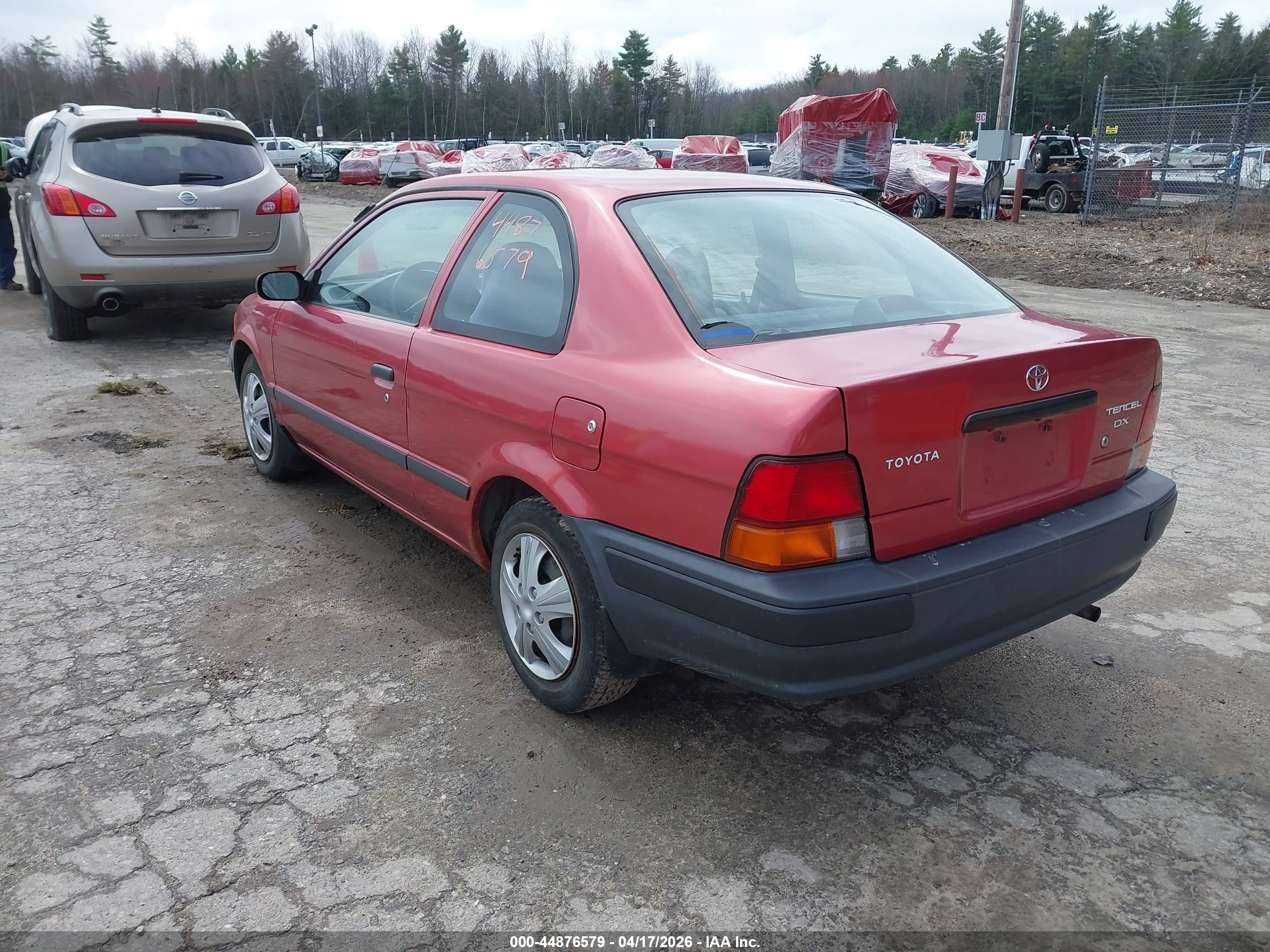 1997 Toyota Tercel Ce Красный vin: JT2AC52L9V0217076