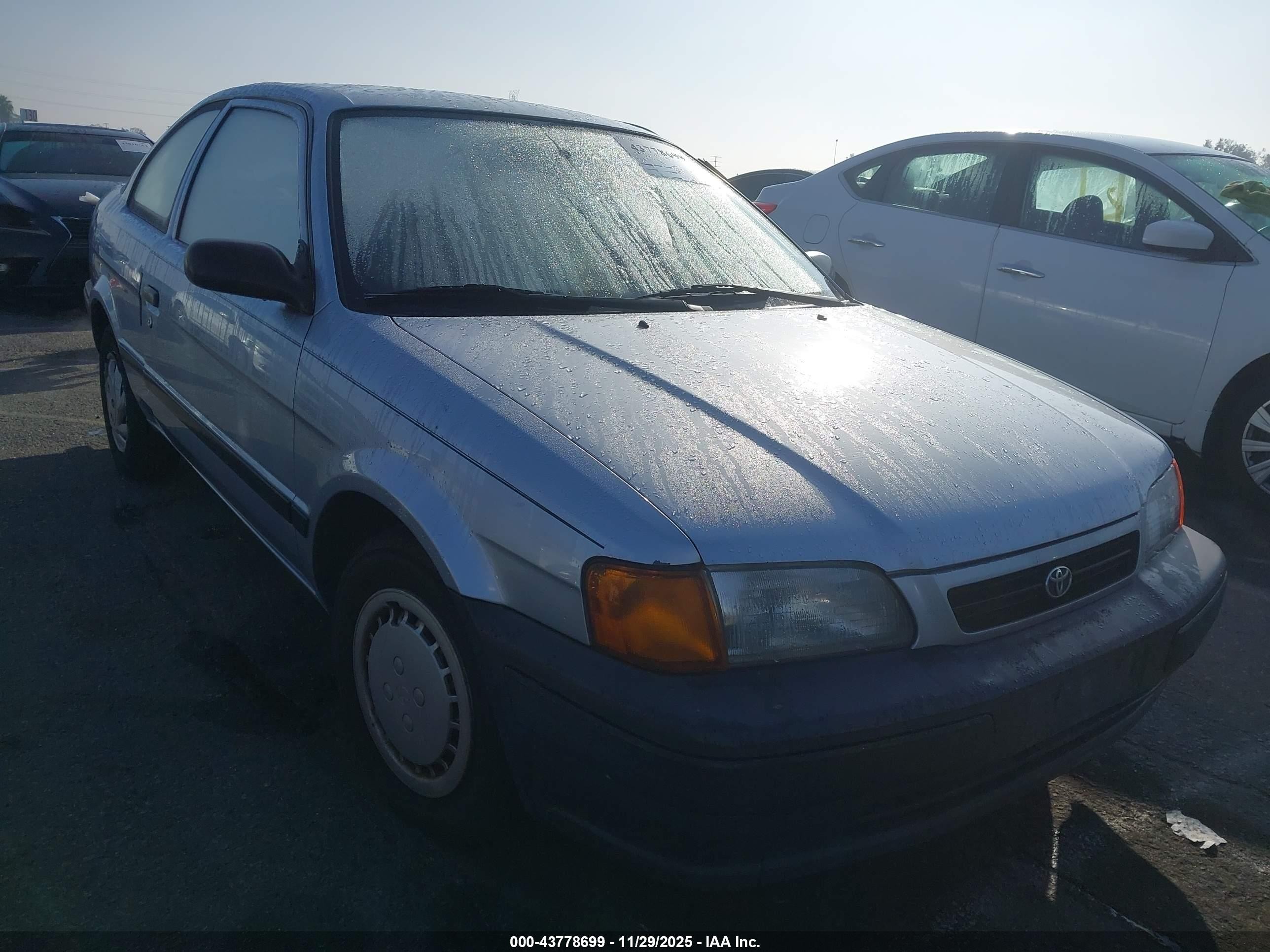 1996 Toyota Tercel Std/dx Light Blue vin: JT2AC52LXT0140604