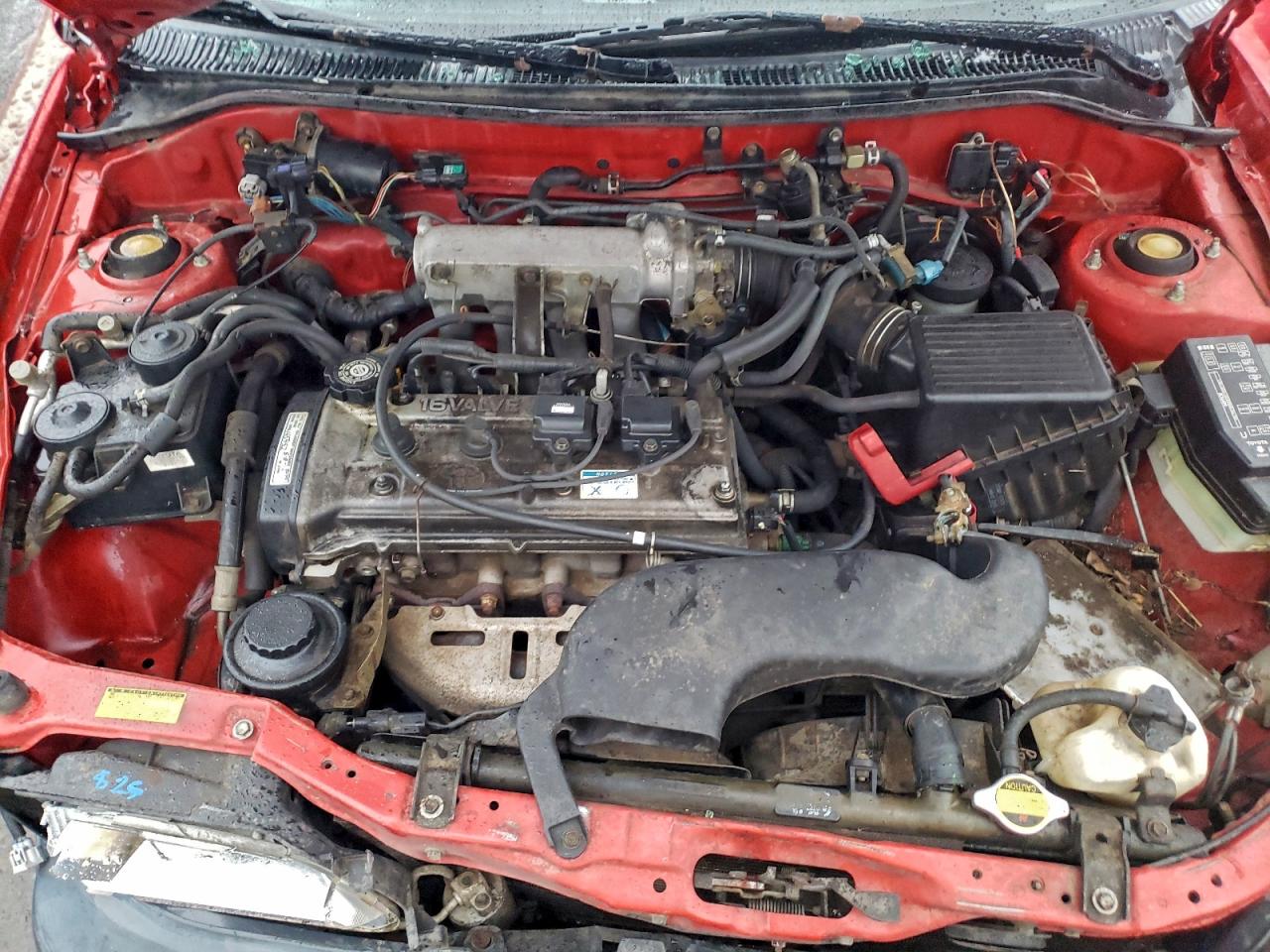 1997 Toyota Tercel Ce Red vin: JT2AC52LXV0223453