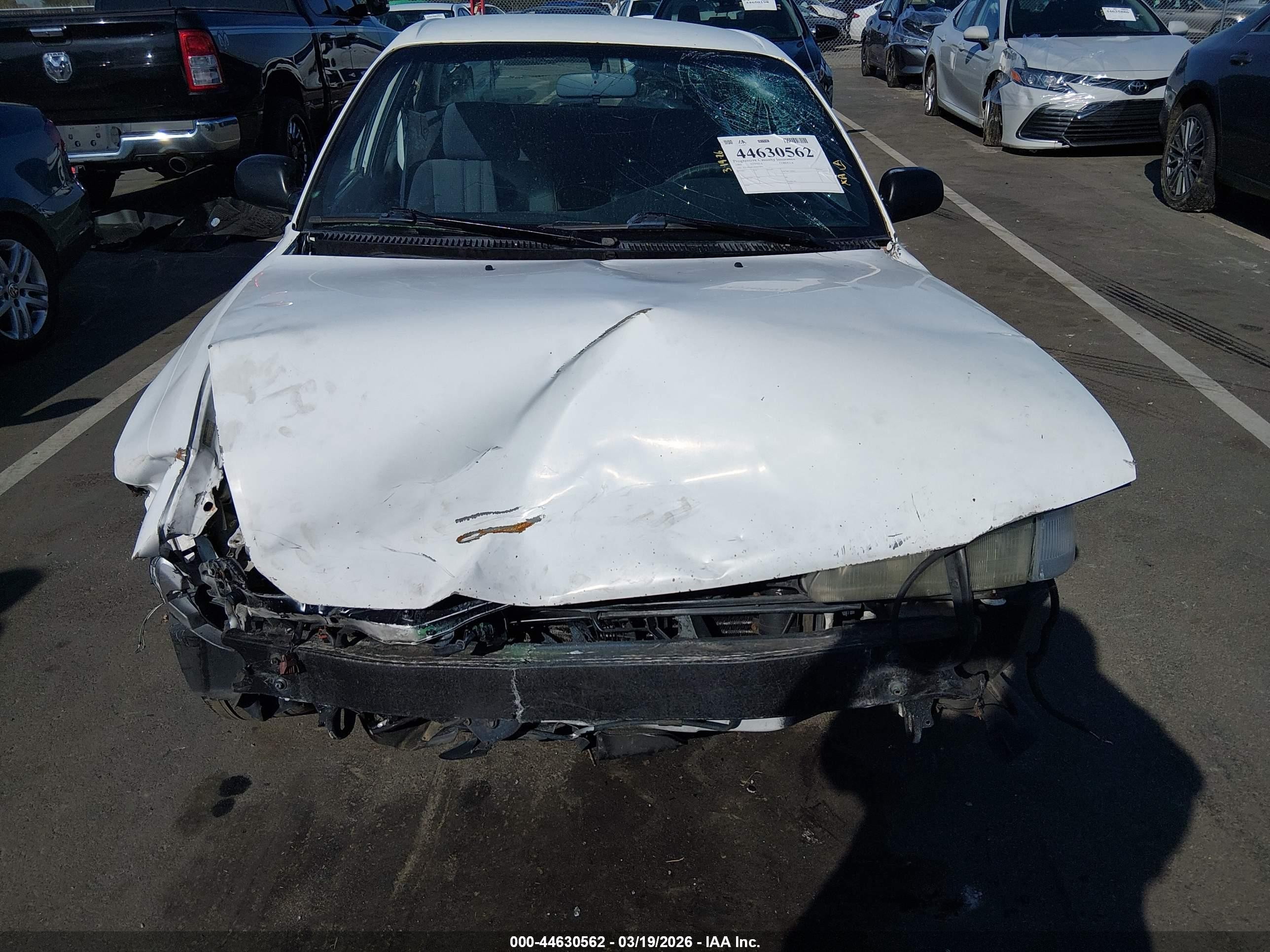 1993 Toyota Corolla   White vin: JT2AE04E1P0027075