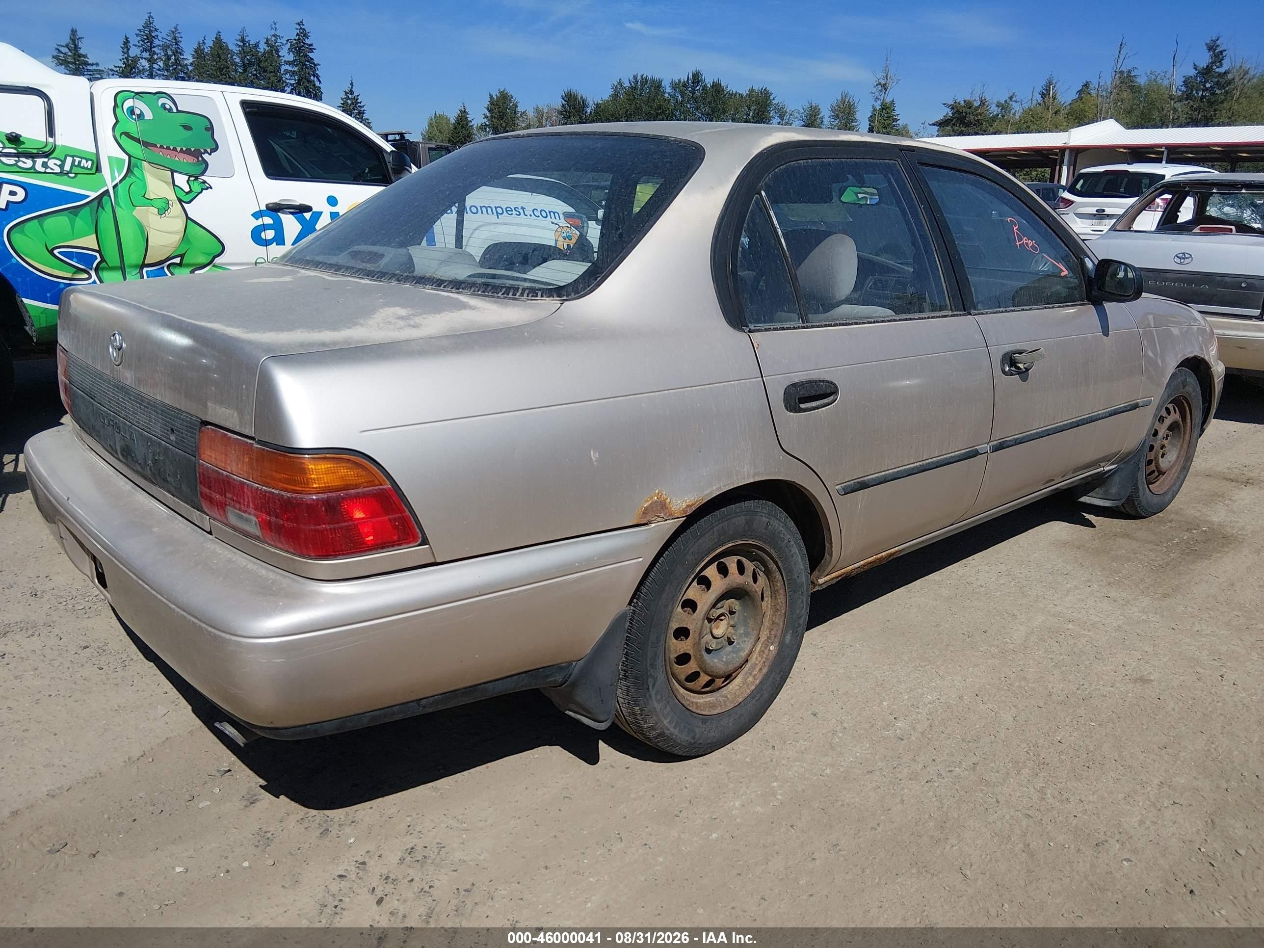 1994 Toyota Corolla Le/dx Tan vin: JT2AE09B5R0063627