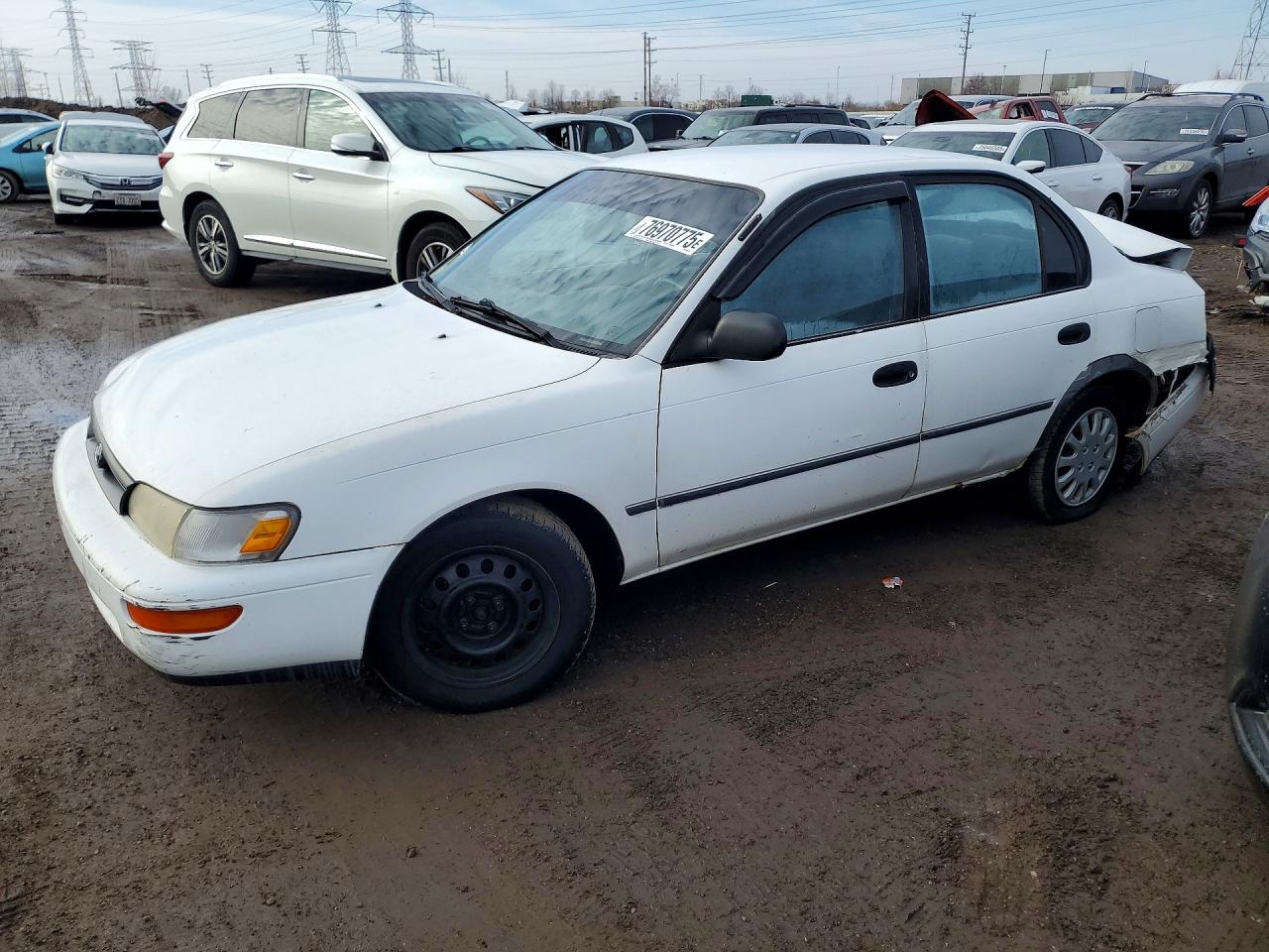 1995 Toyota Corolla Dx White vin: JT2AE09B5S0083737