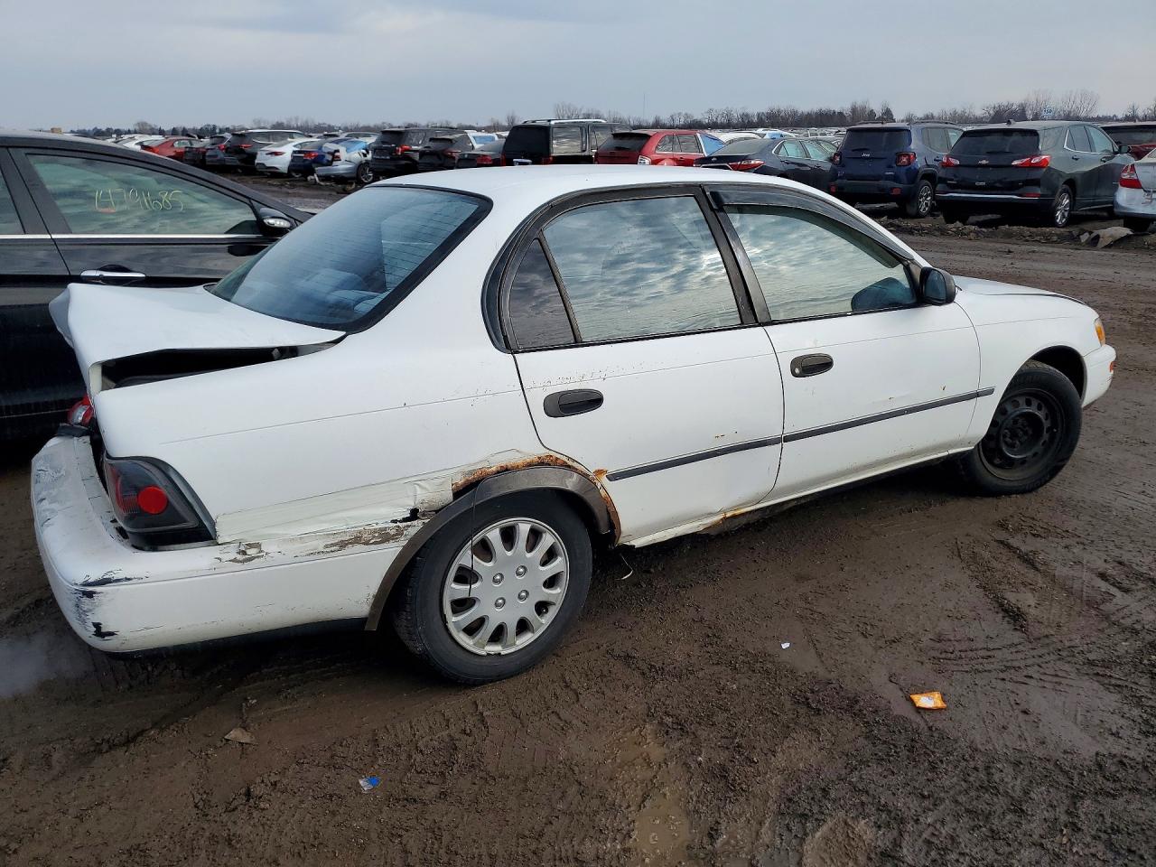 1995 Toyota Corolla Dx White vin: JT2AE09B5S0083737
