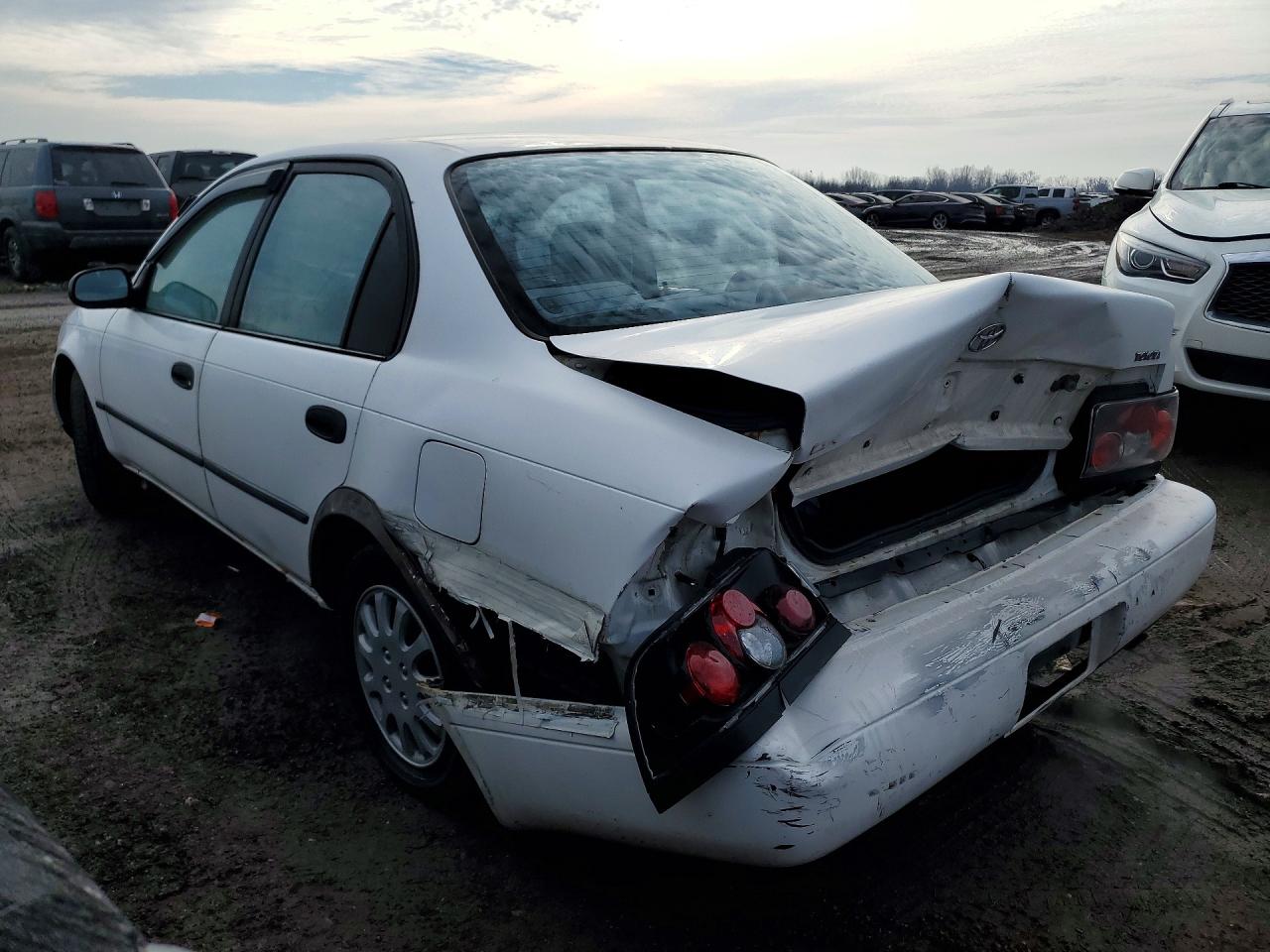 1995 Toyota Corolla Dx White vin: JT2AE09B5S0083737