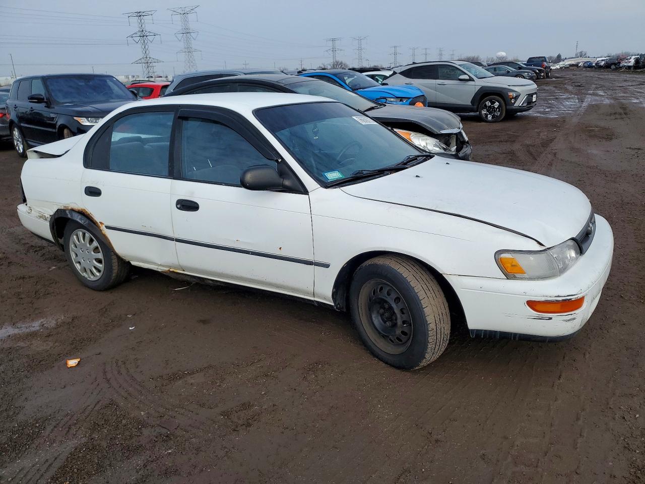 1995 Toyota Corolla Dx White vin: JT2AE09B5S0083737