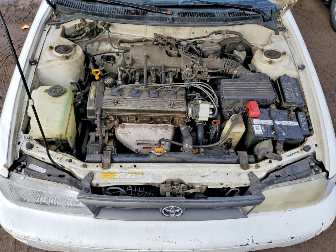 1995 Toyota Corolla Dx White vin: JT2AE09B5S0083737