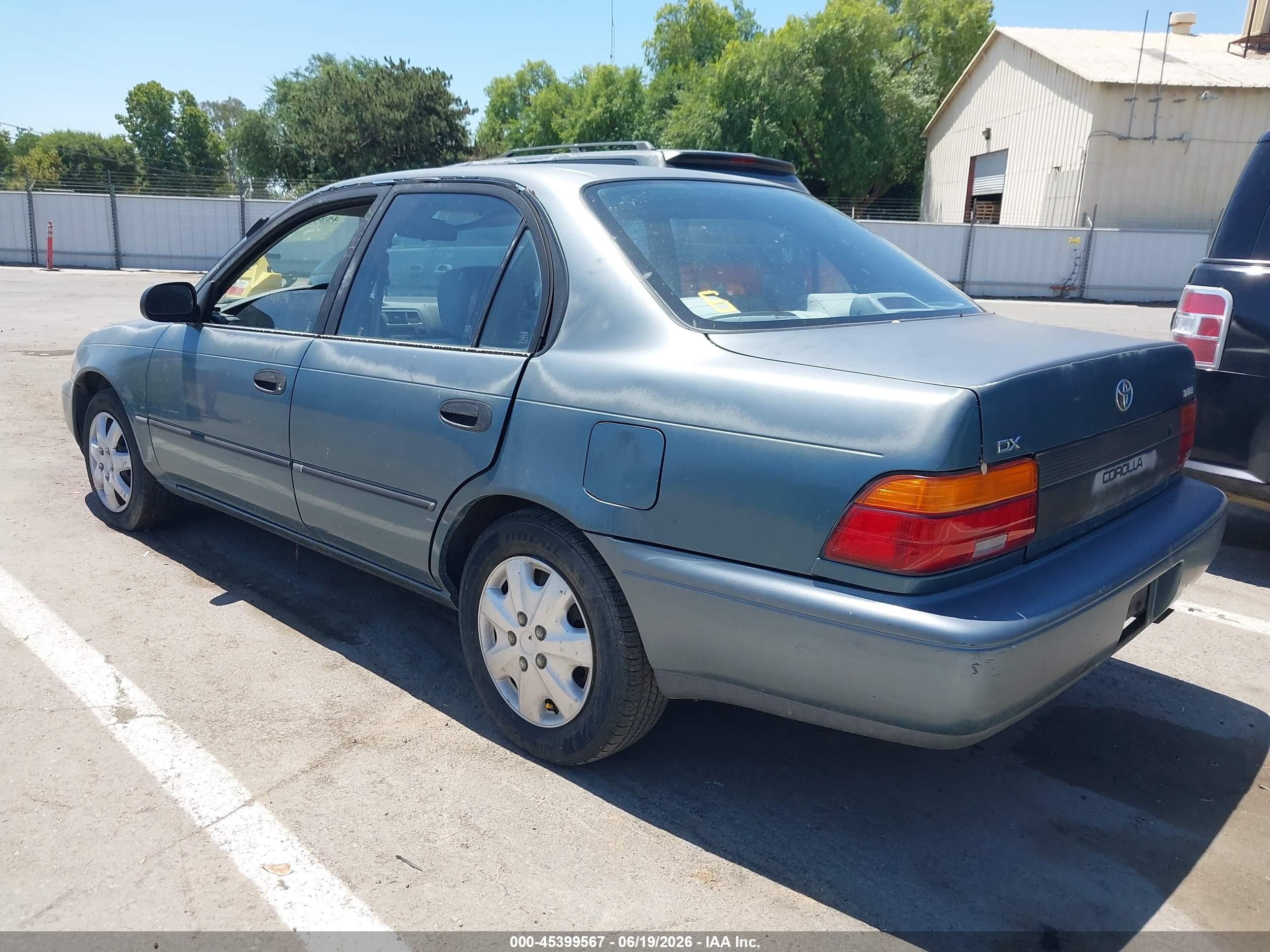 1995 Toyota Corolla Le/dx Light Blue vin: JT2AE09B9S0087175
