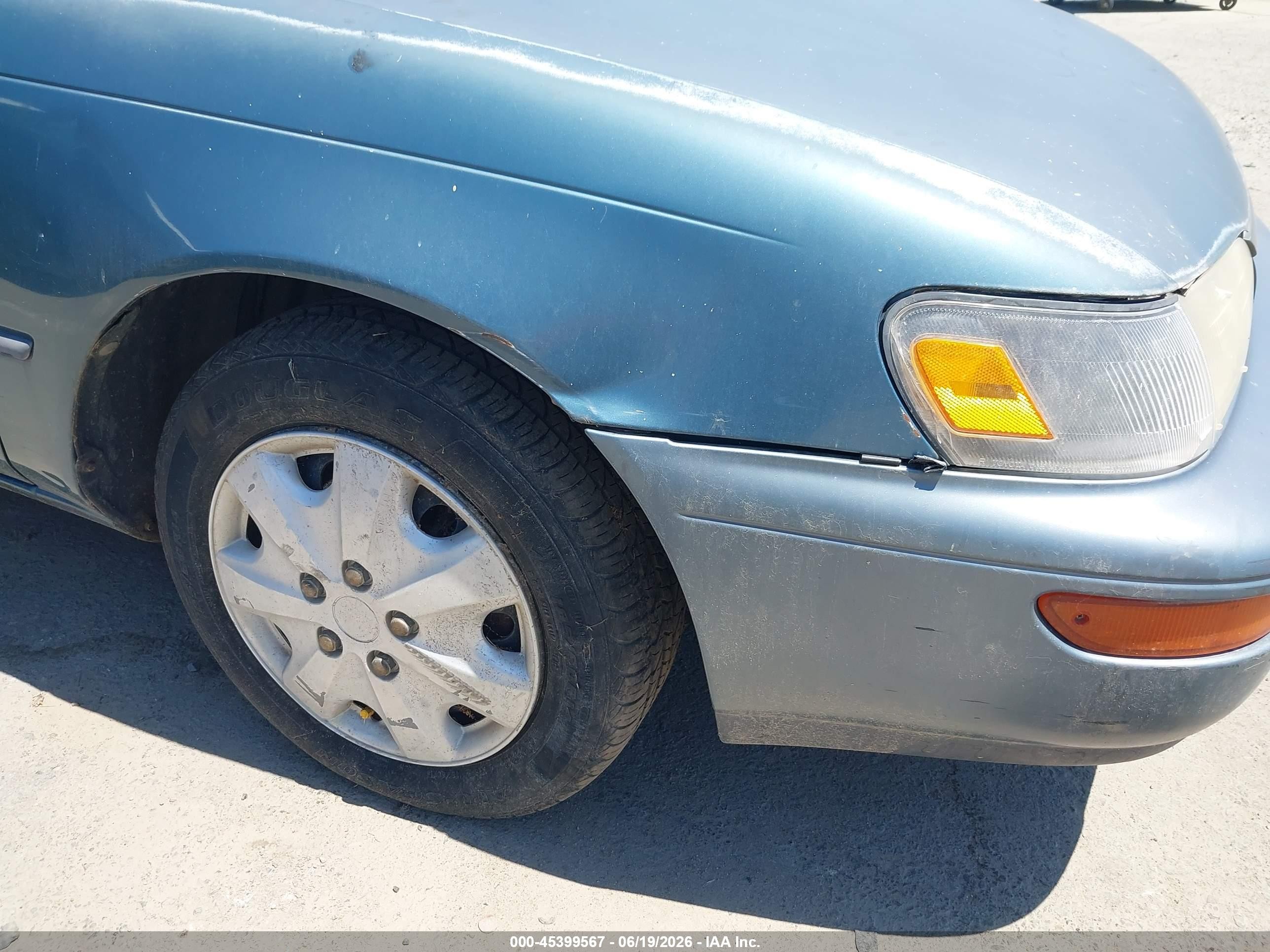 1995 Toyota Corolla Le/dx Light Blue vin: JT2AE09B9S0087175