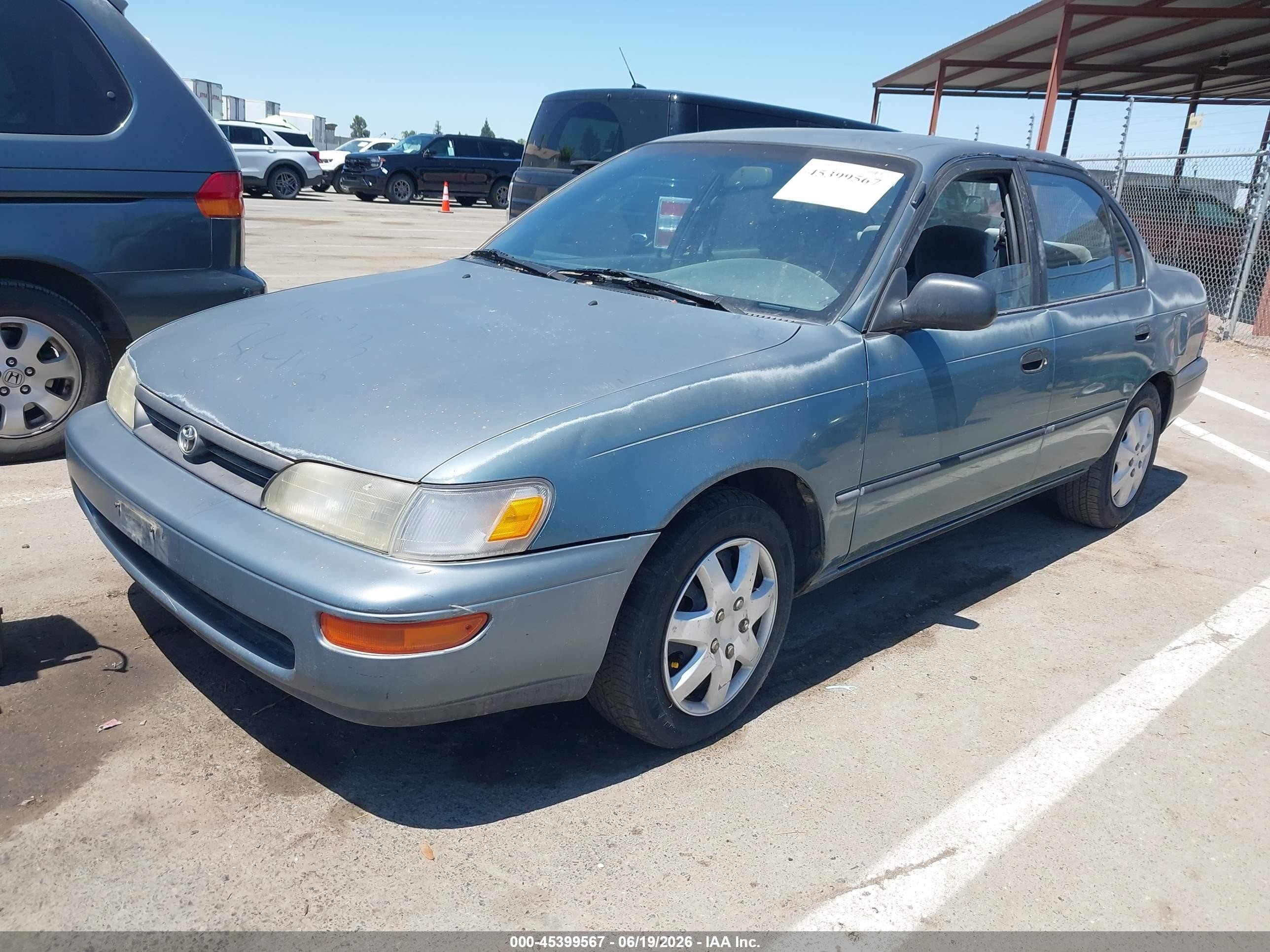 1995 Toyota Corolla Le/dx Light Blue vin: JT2AE09B9S0087175