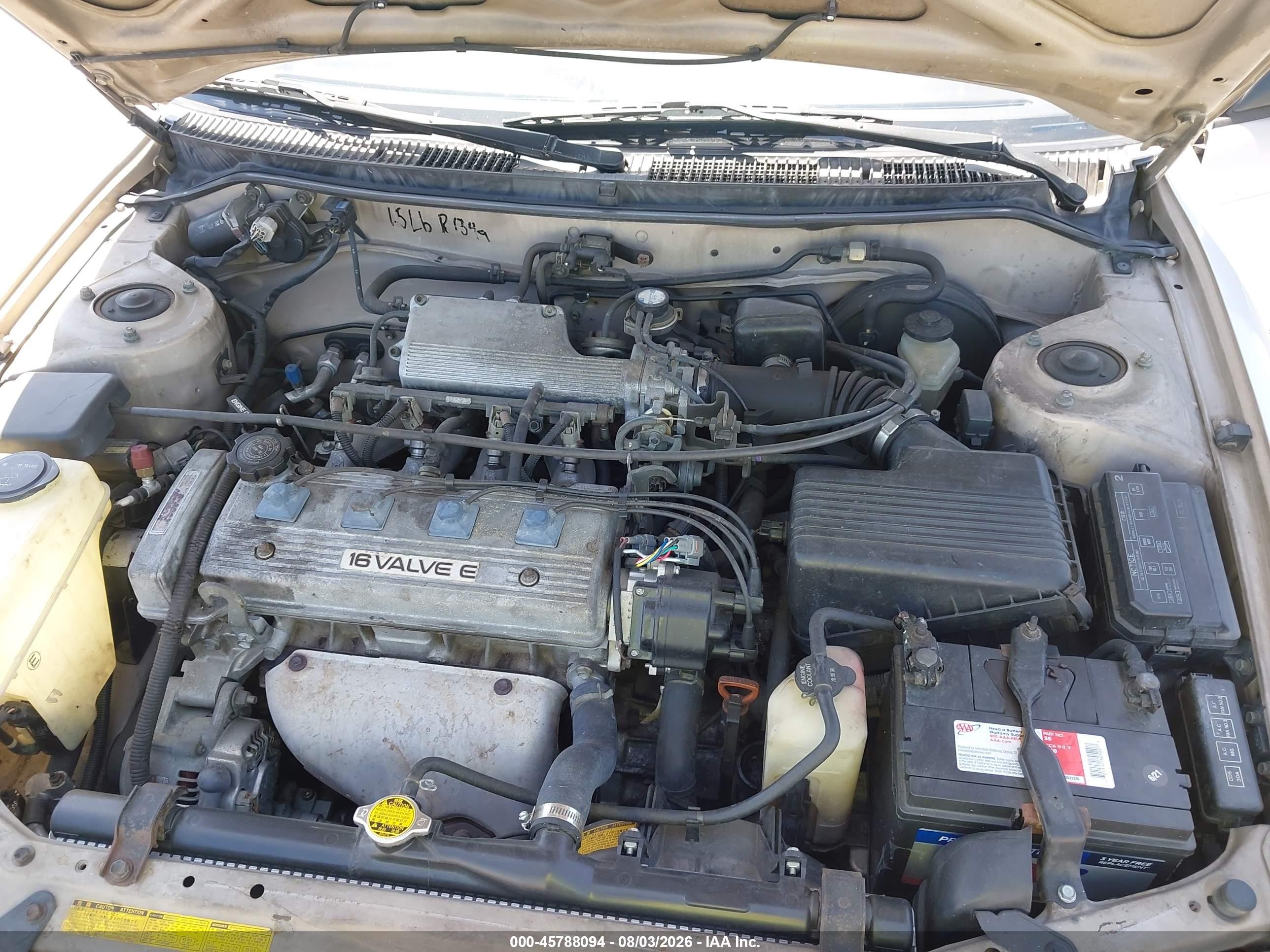 1993 Toyota Corolla Le/dx Pewter vin: JT2AE09E0P0023611