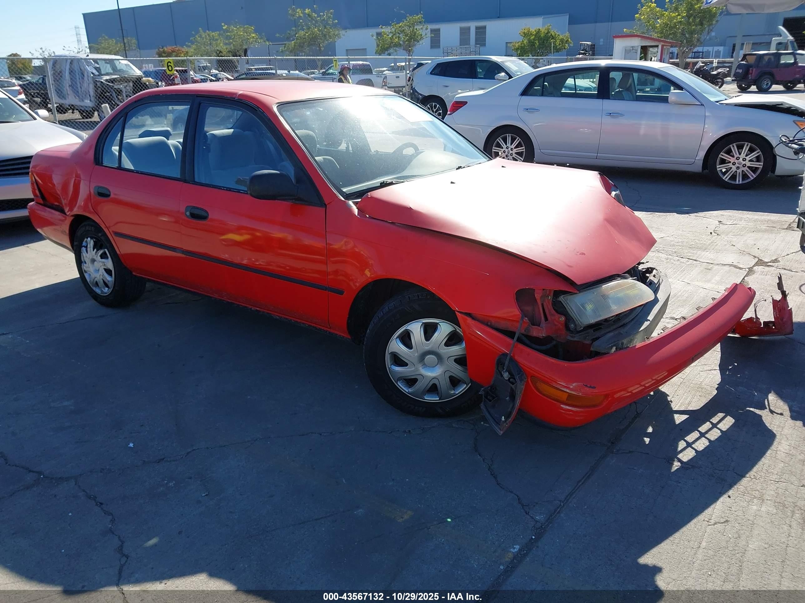 1993 Toyota Corolla Le/dx Red vin: JT2AE09E6P0028893