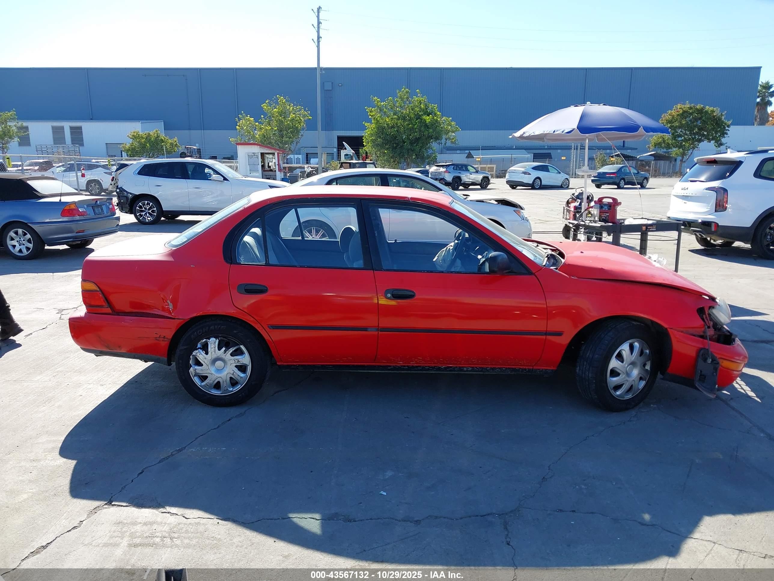 1993 Toyota Corolla Le/dx Red vin: JT2AE09E6P0028893