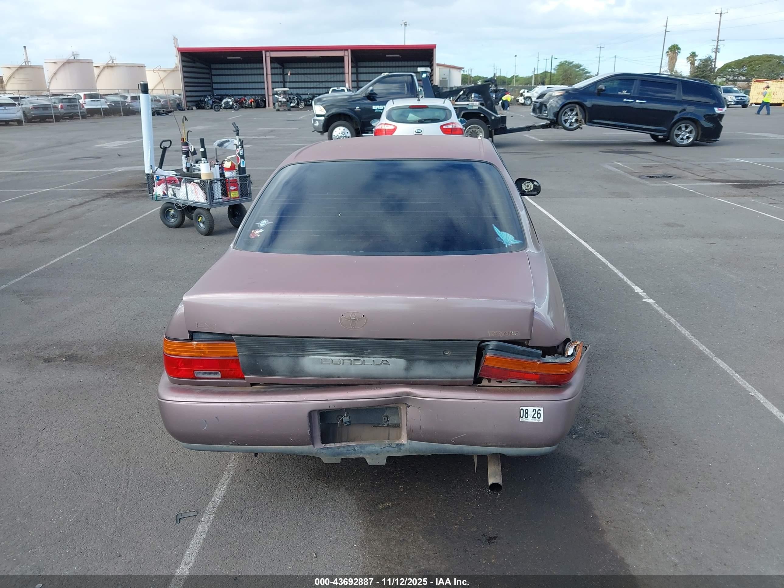 1993 Toyota Corolla Le/dx Коричневый vin: JT2AE09E6P0044267