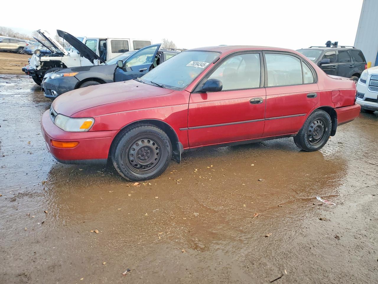 1993 Toyota Corolla Dx Темно-бордовый vin: JT2AE09E9P0029231