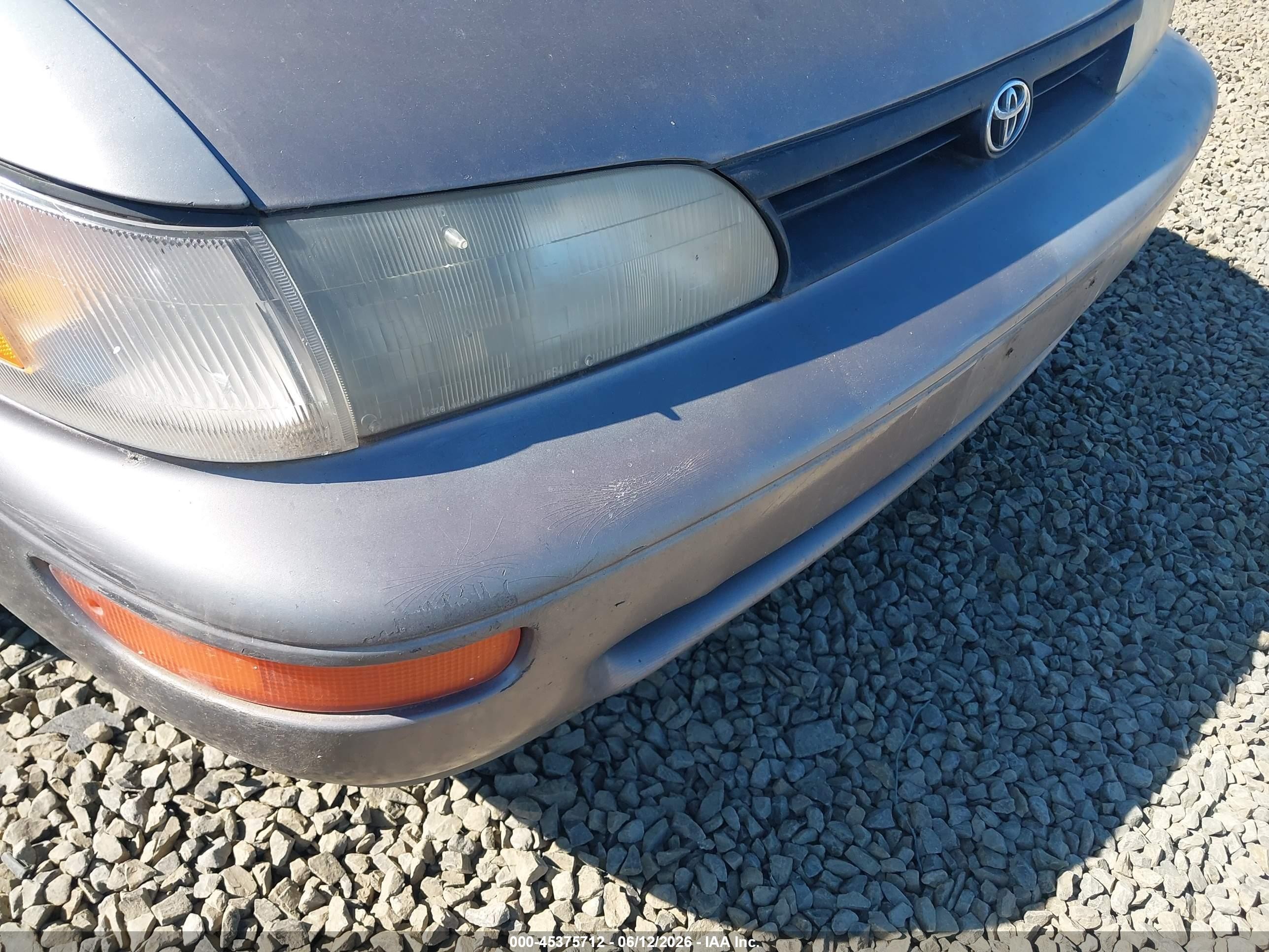 1995 Toyota Corolla Dx Gray vin: JT2AE09V0S0090752