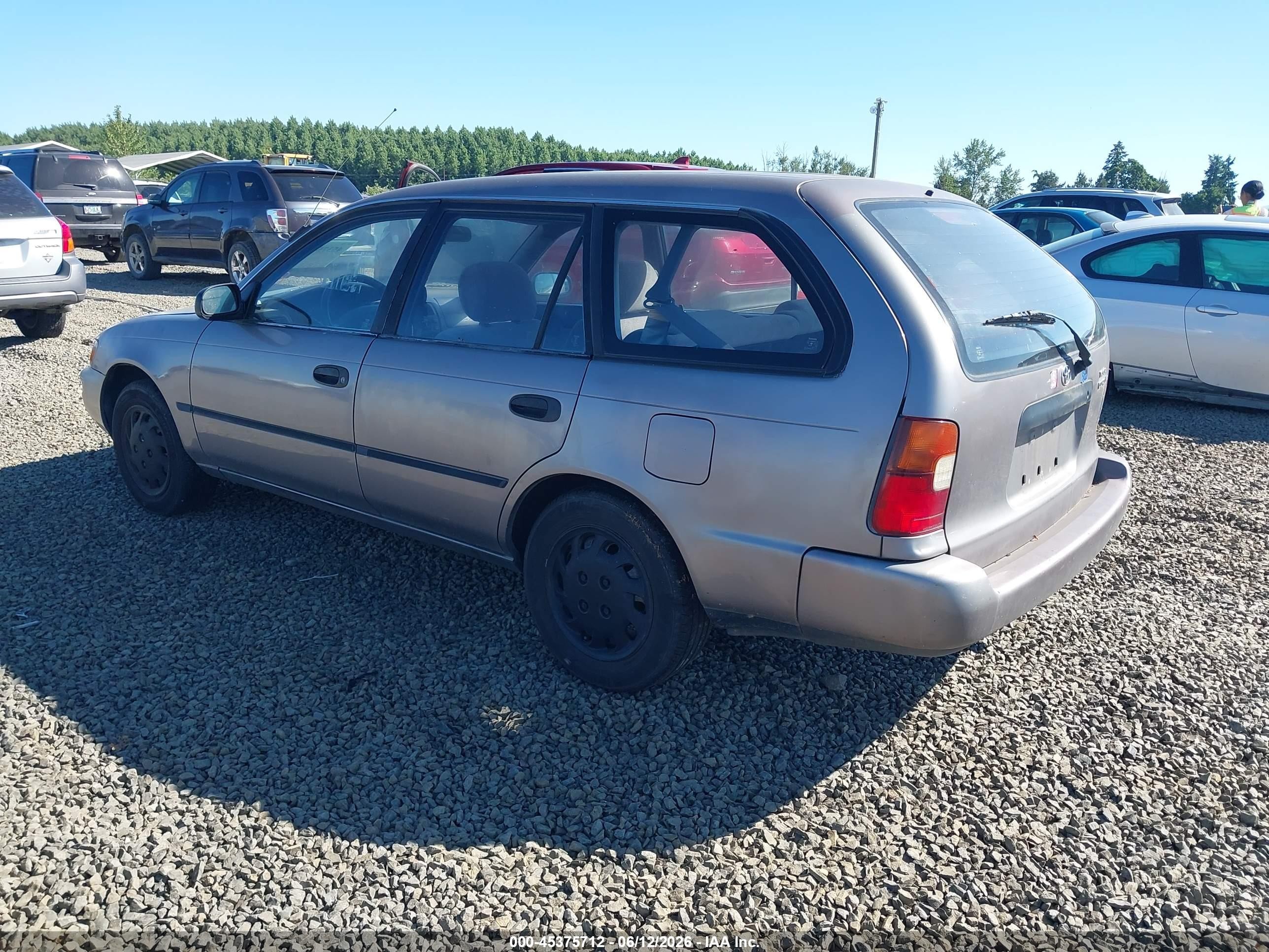 1995 Toyota Corolla Dx Gray vin: JT2AE09V0S0090752