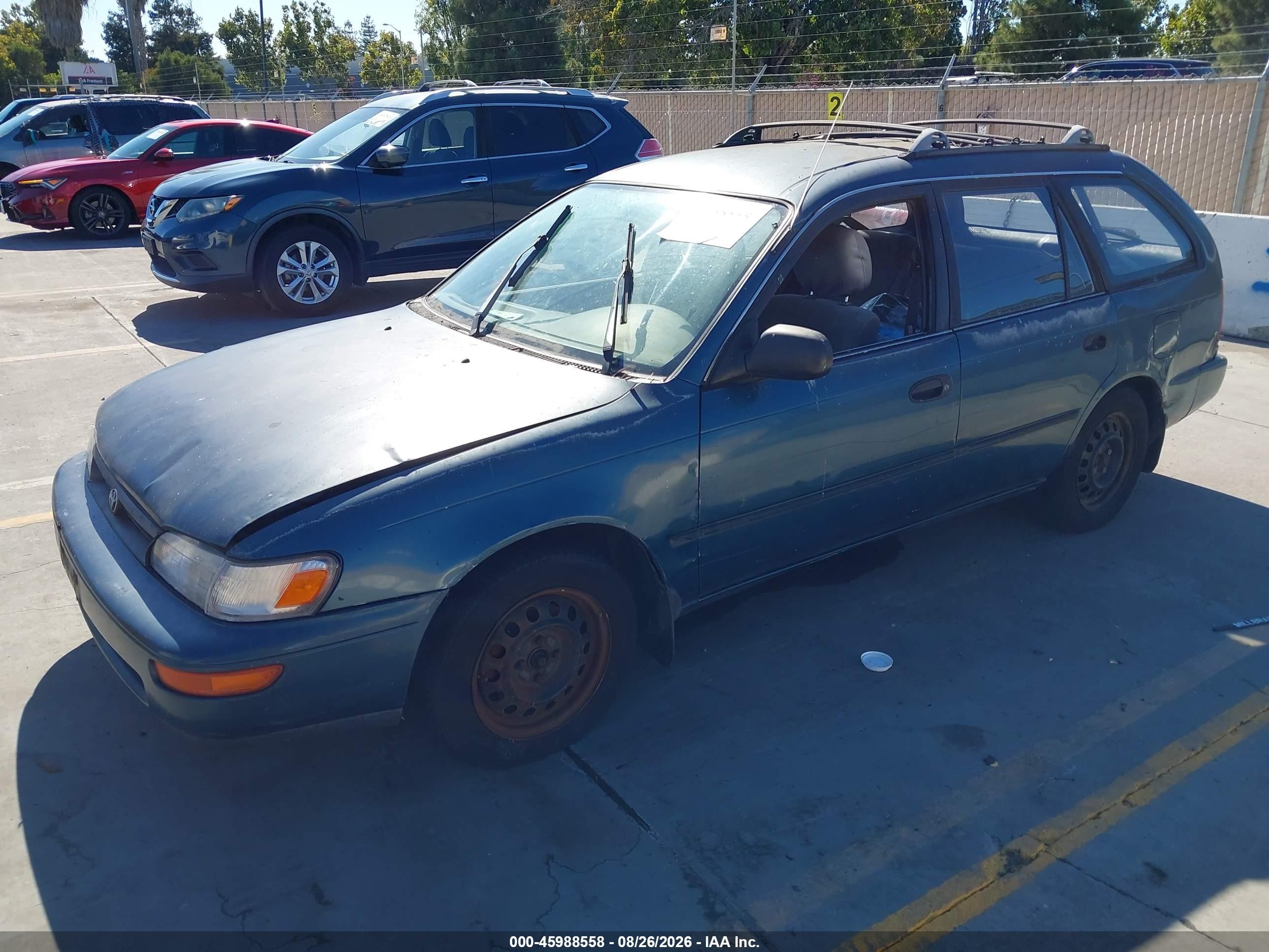1994 Toyota Corolla Dx Teal vin: JT2AE09V8R0049666