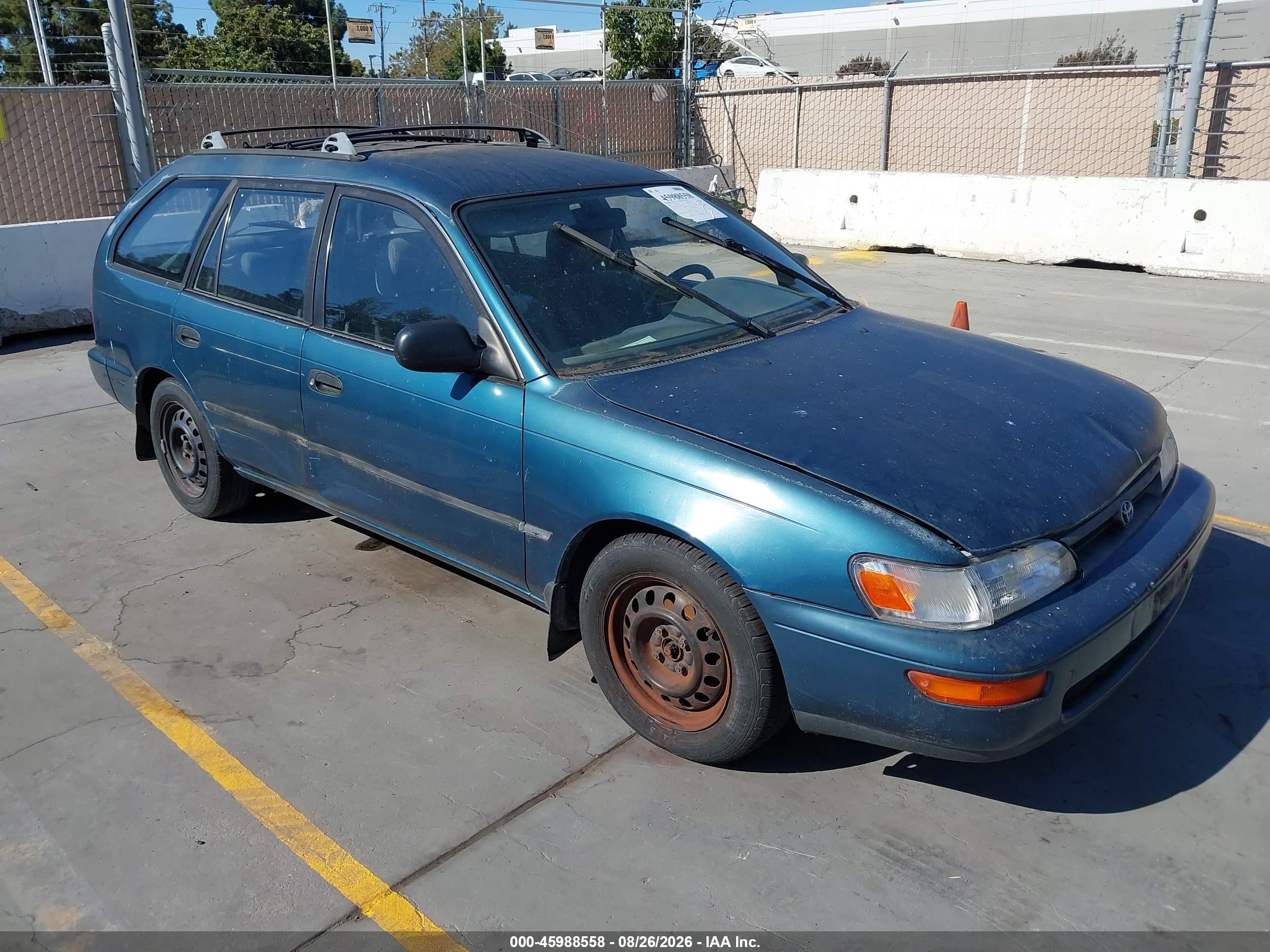 1994 Toyota Corolla Dx Teal vin: JT2AE09V8R0049666