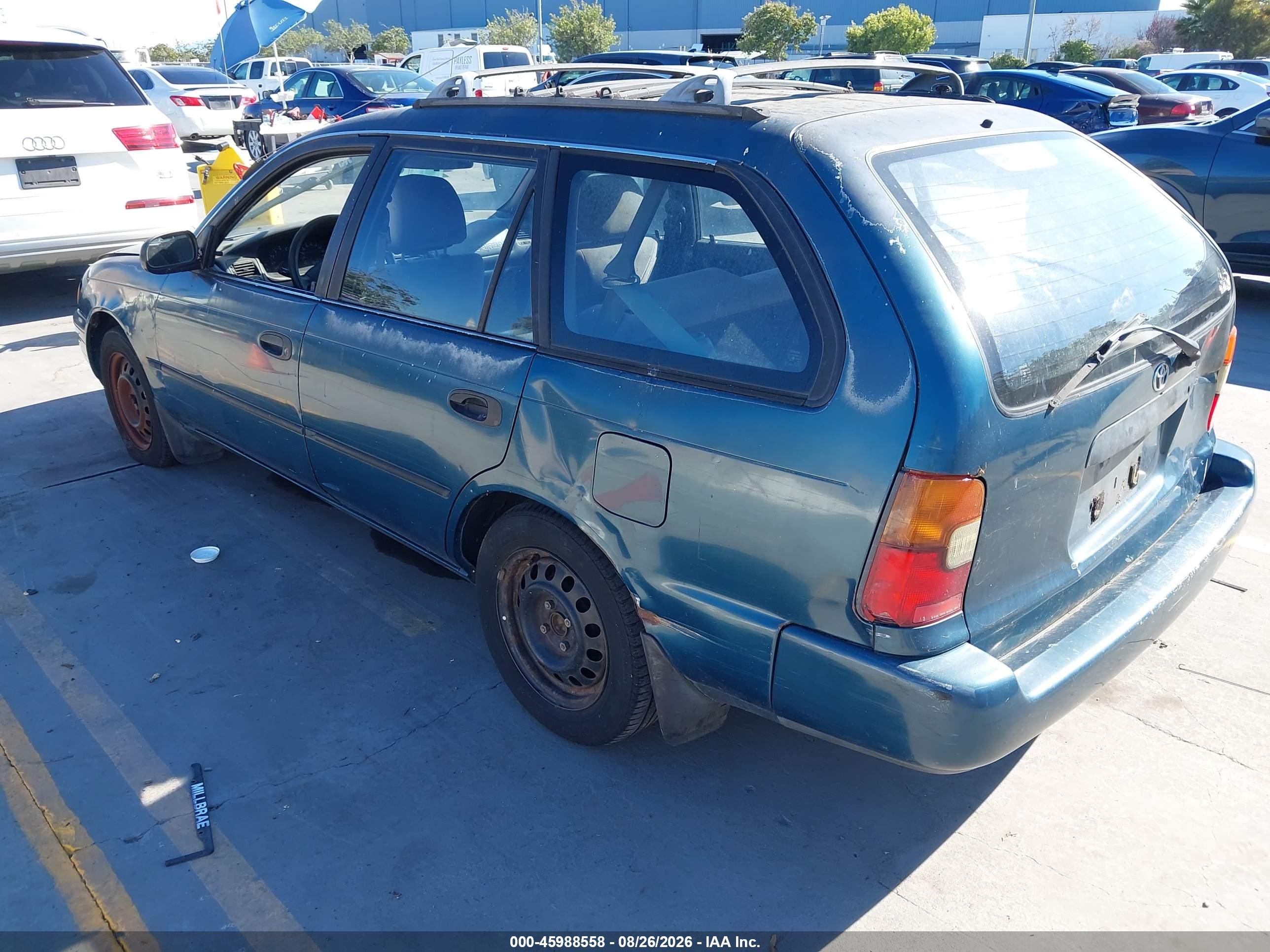 1994 Toyota Corolla Dx Teal vin: JT2AE09V8R0049666