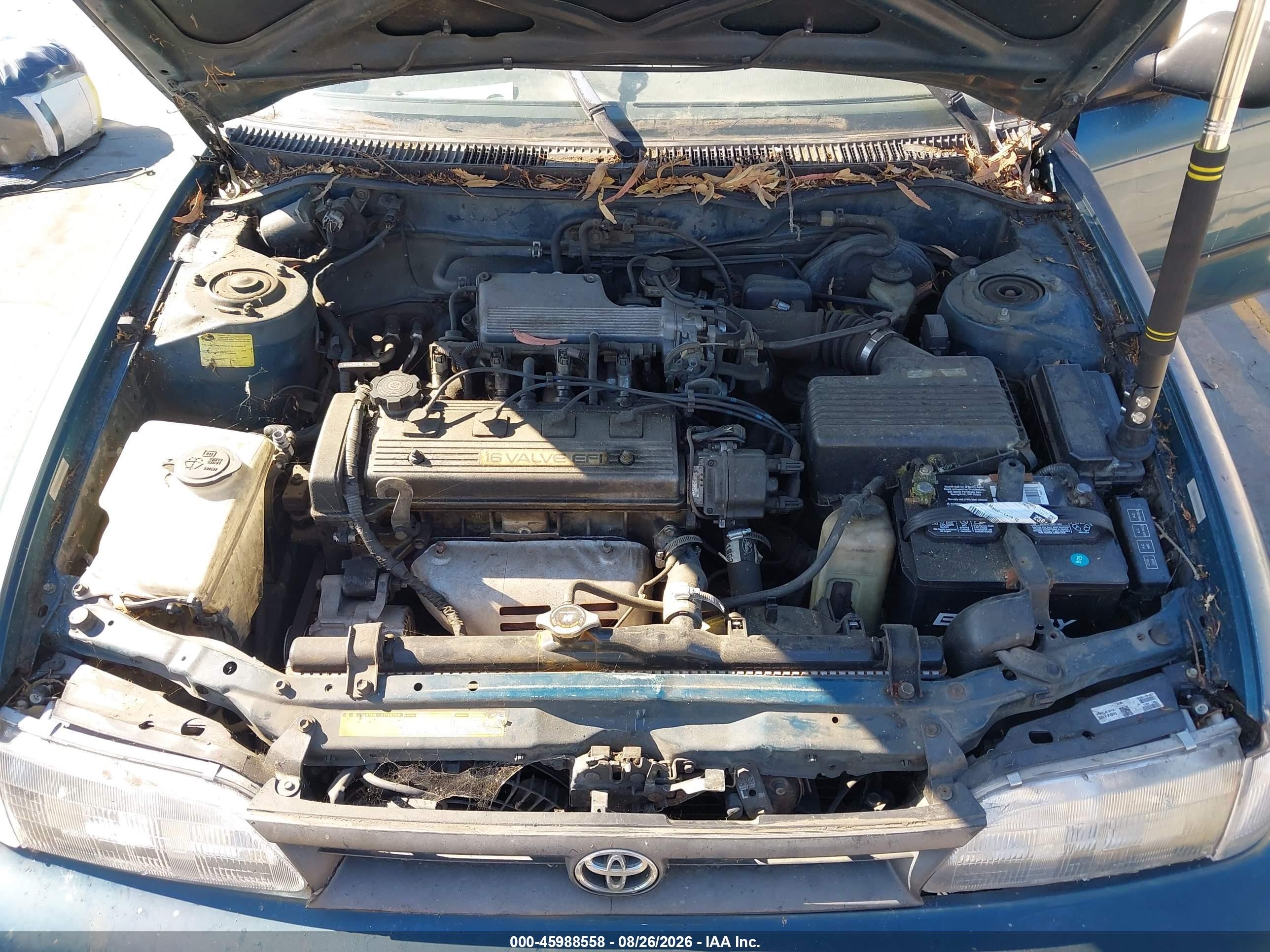 1994 Toyota Corolla Dx Teal vin: JT2AE09V8R0049666
