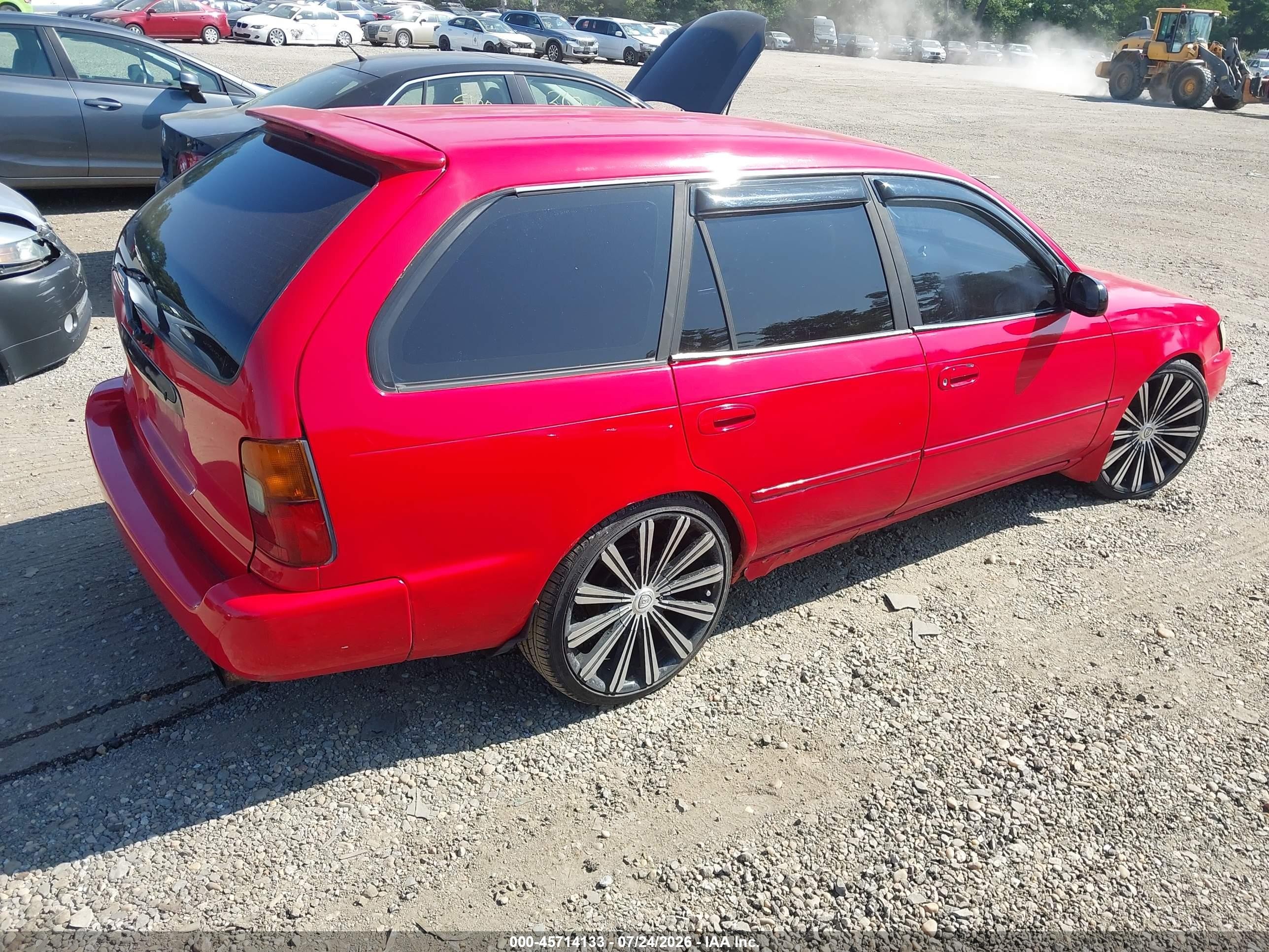 1993 Toyota Corolla Dx Red vin: JT2AE09W7P0043170