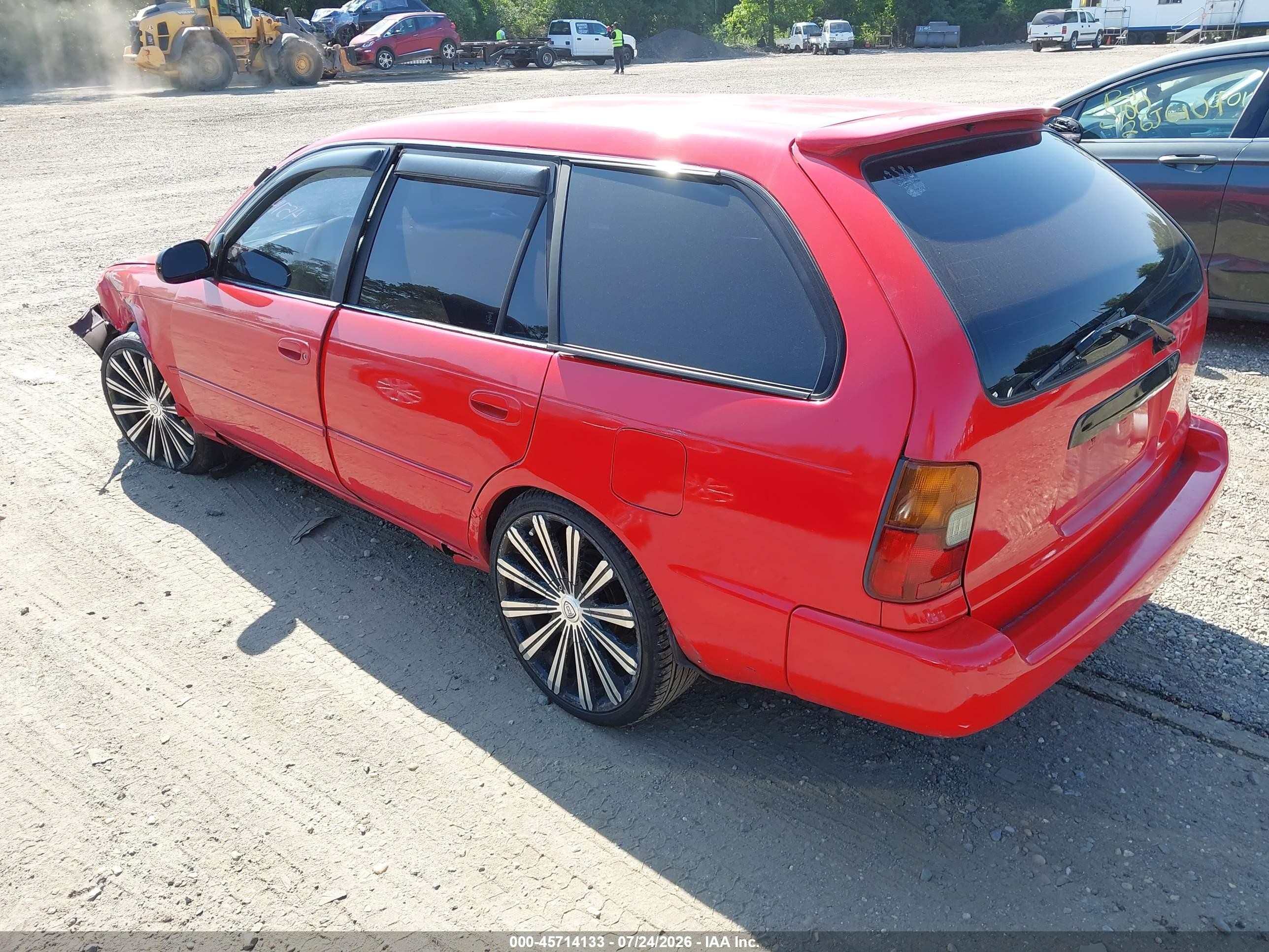 1993 Toyota Corolla Dx Red vin: JT2AE09W7P0043170