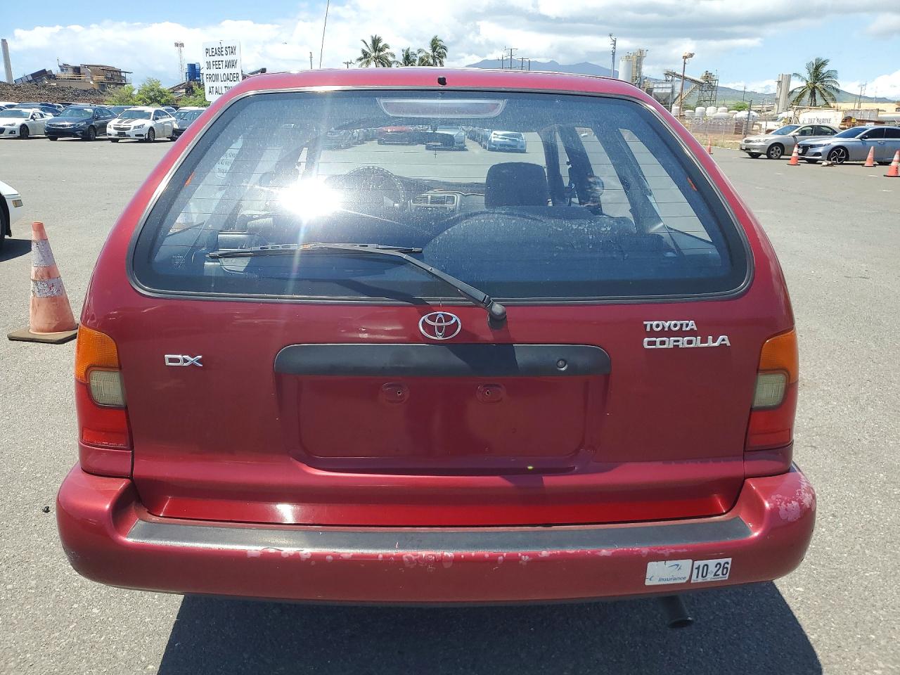 1993 Toyota Corolla Dx Red vin: JT2AE09WXP0026458