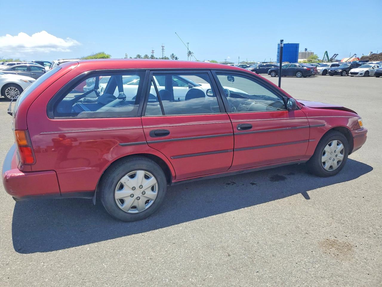 1993 Toyota Corolla Dx Red vin: JT2AE09WXP0026458
