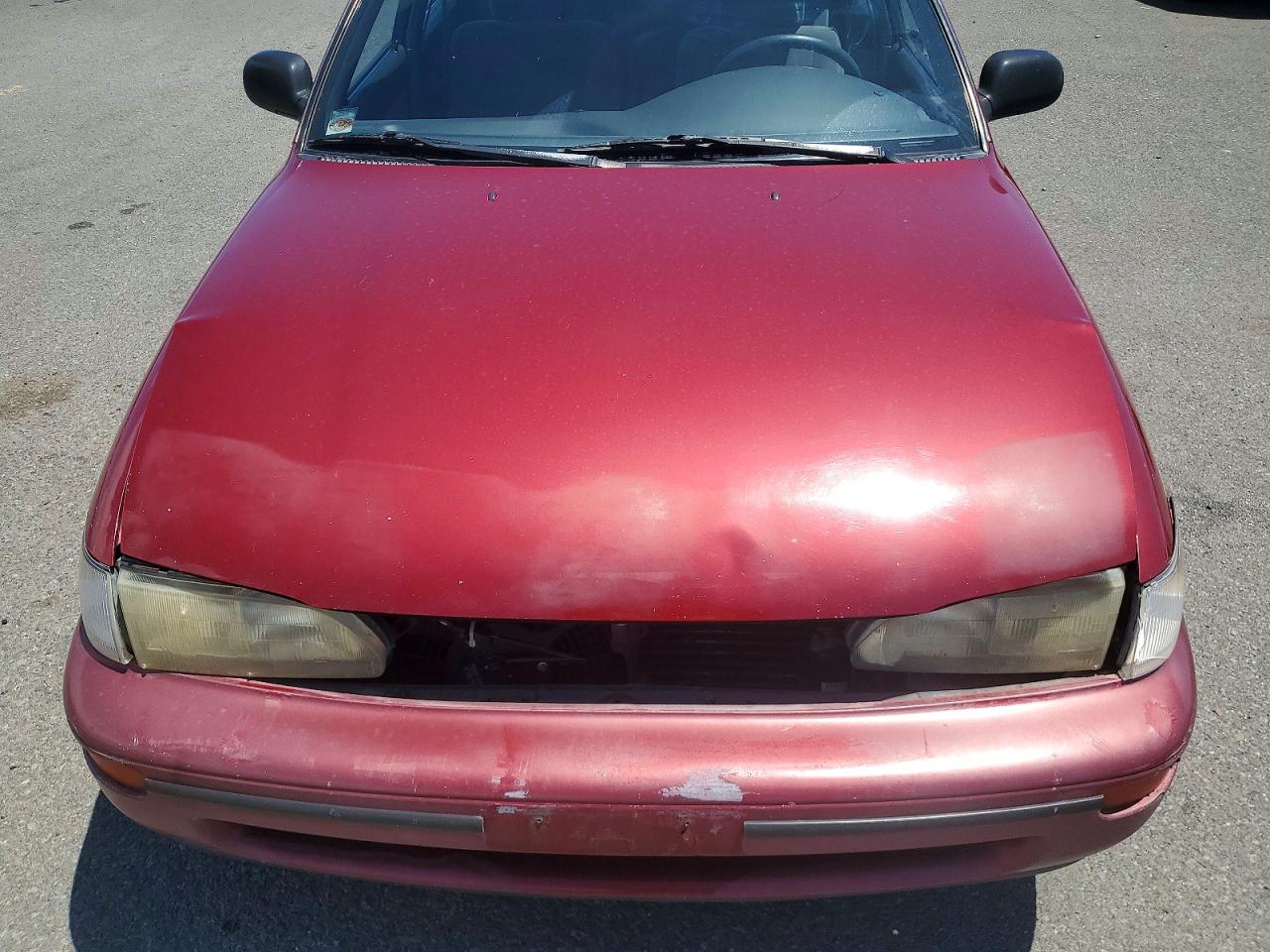 1993 Toyota Corolla Dx Red vin: JT2AE09WXP0026458