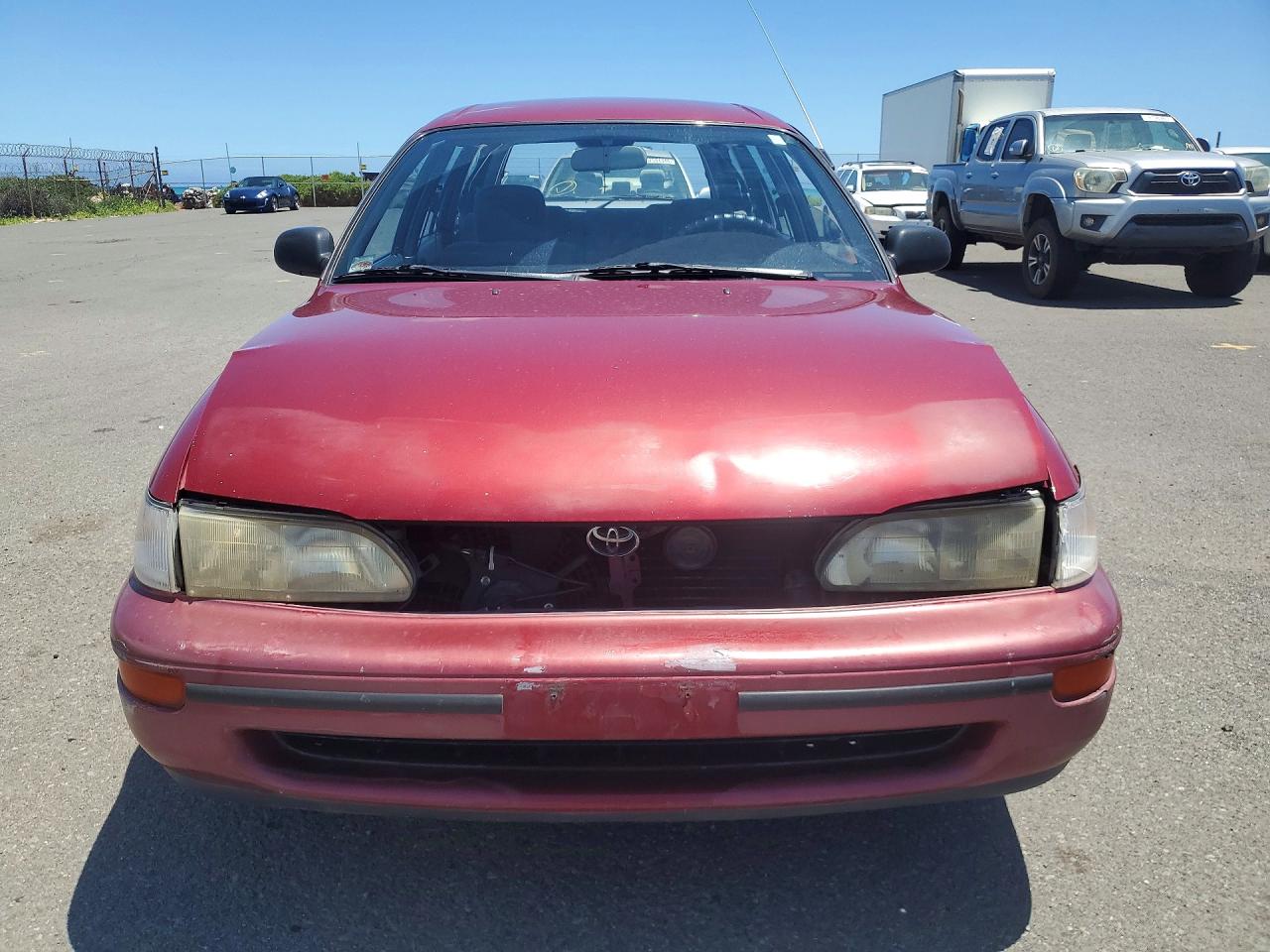1993 Toyota Corolla Dx Red vin: JT2AE09WXP0026458