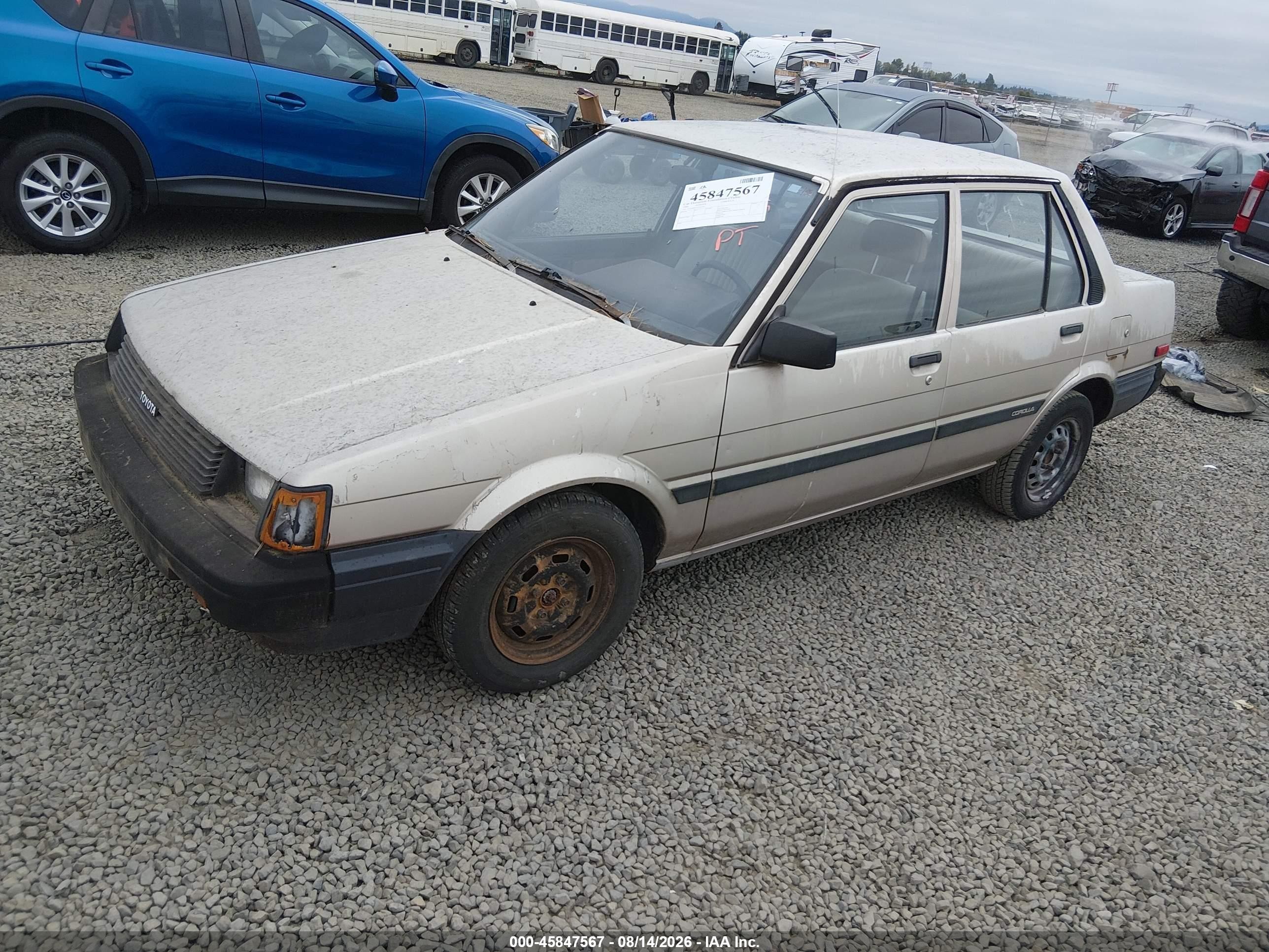 1984 Toyota Corolla Dlx Tan vin: JT2AE82E1E3121793