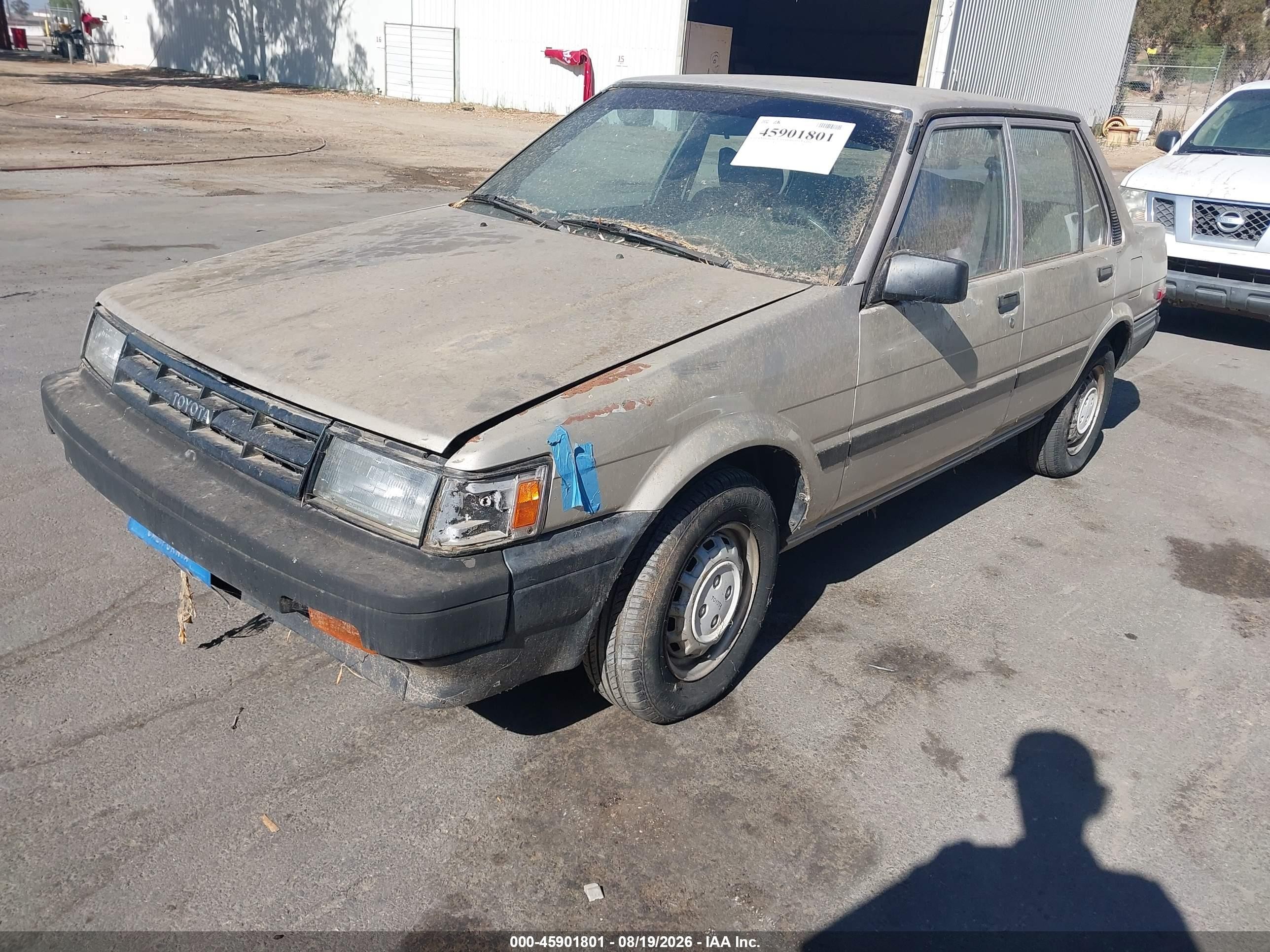 1986 Toyota Corolla Dlx Silver vin: JT2AE82E2G3313985
