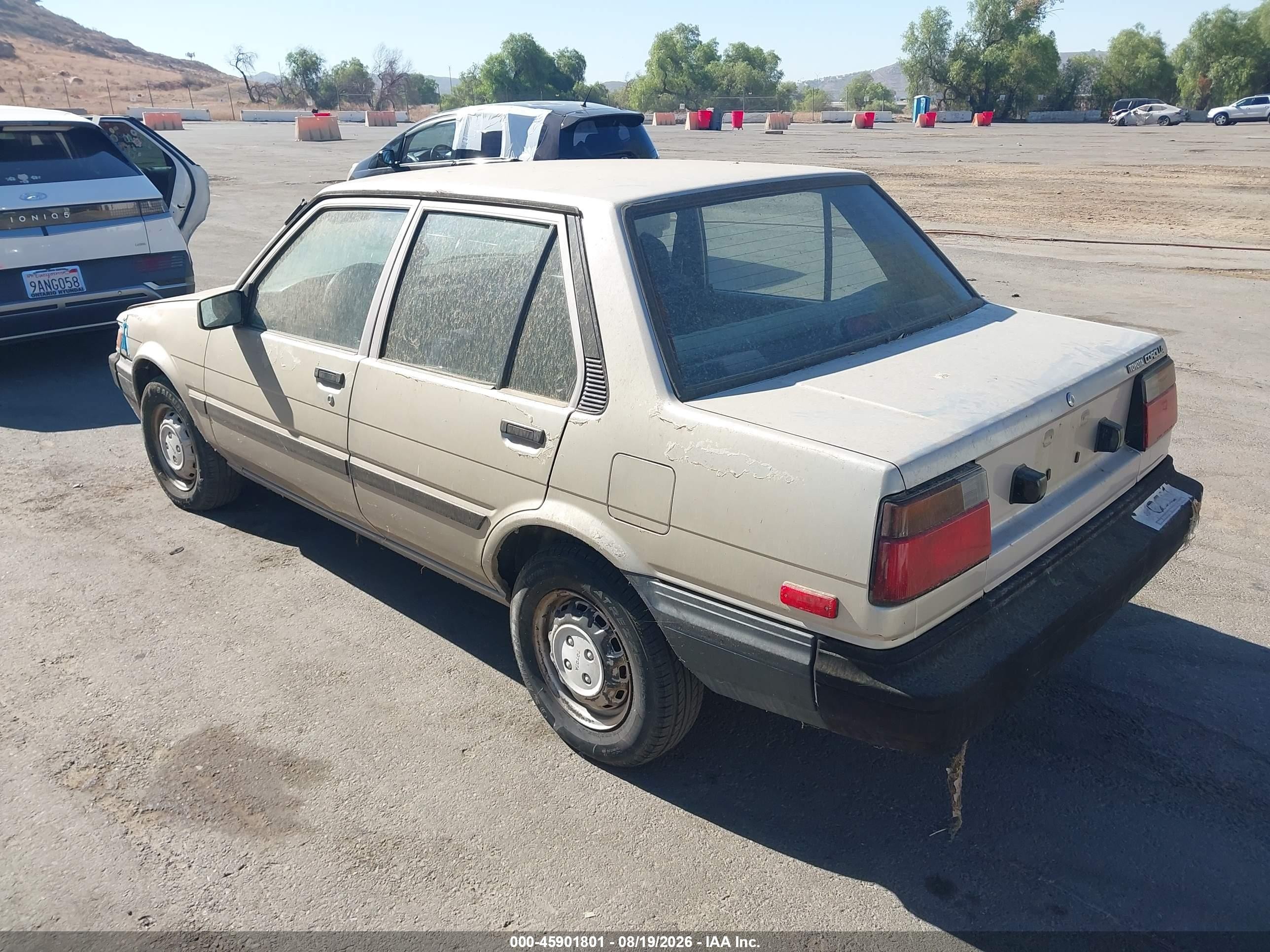 1986 Toyota Corolla Dlx Silver vin: JT2AE82E2G3313985